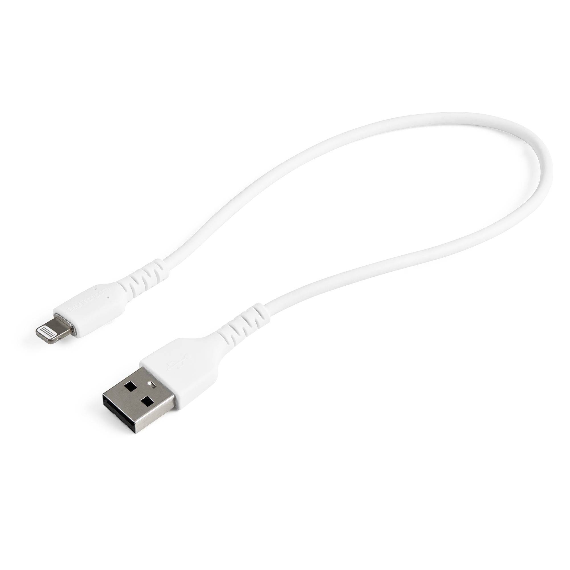 Rca Informatique - Image du produit : 30CM USB TO LIGHTNING CABLE APPLE MFI CERTIFIED - WHITE