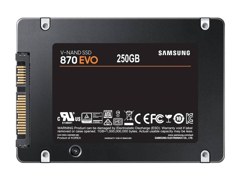 Rca Informatique - image du produit : SSD 870 EVO 2.5IN 250GB SATA 6 PROMOTION