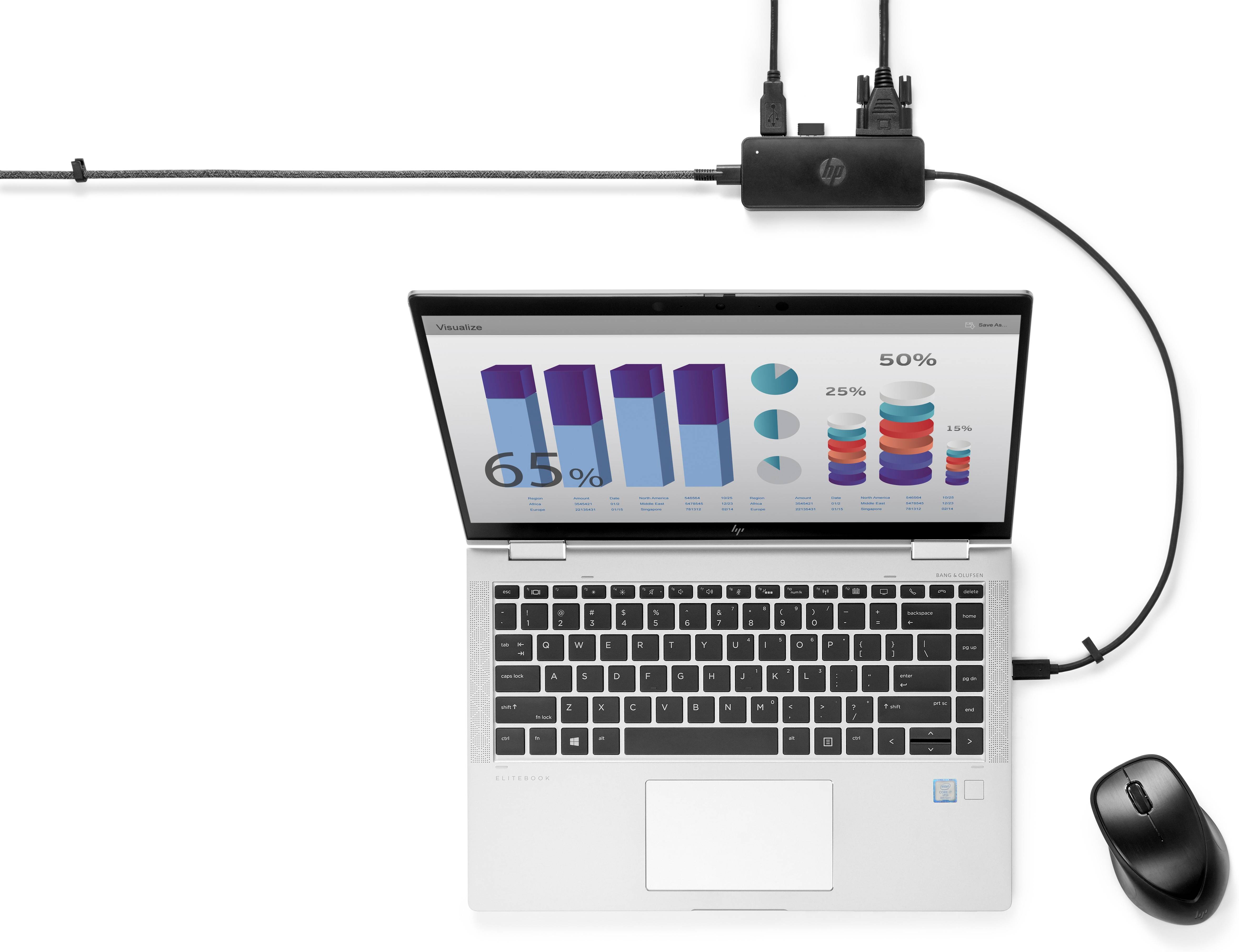 Rca Informatique - image du produit : HP USB-C TRAVEL HUB G2