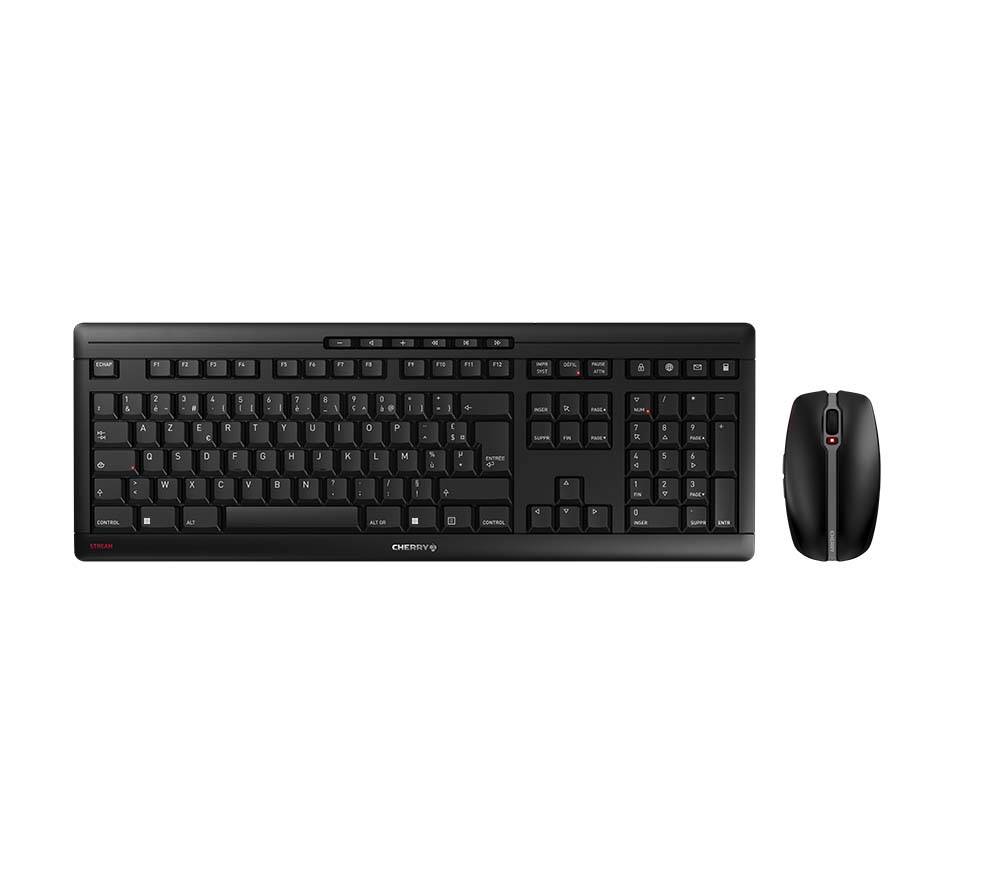 Rca Informatique - Image du produit : CHERRY#STREAM#DESKTOP FR LAYOUT KEYBOARD AND MOUSE SET USB BLACK