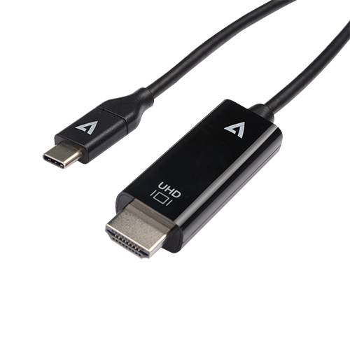 Rca Informatique - image du produit : USB-C TO HDMI 2.0 CABLE 1M BLK VID DATA CABLE 21.6GBPS 4K UHD