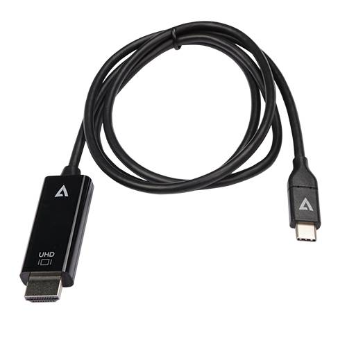 Rca Informatique - image du produit : USB-C TO HDMI 2.0 CABLE 1M BLK VID DATA CABLE 21.6GBPS 4K UHD