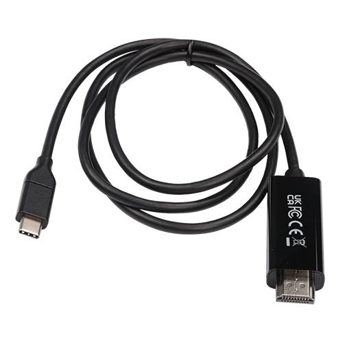 Rca Informatique - image du produit : USB-C TO HDMI 2.0 CABLE 1M BLK VID DATA CABLE 21.6GBPS 4K UHD