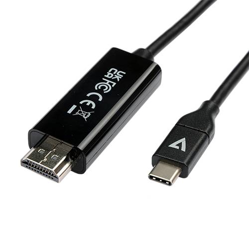 Rca Informatique - image du produit : USB-C TO HDMI 2.0 CABLE 2M BLK VID DATA CABLE 21.6GBPS 4K UHD