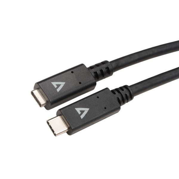 Rca Informatique - image du produit : USB-C EXTN CABLE 2M BLACK F/M USB-C EXTENSION CABLE 5 GBPS