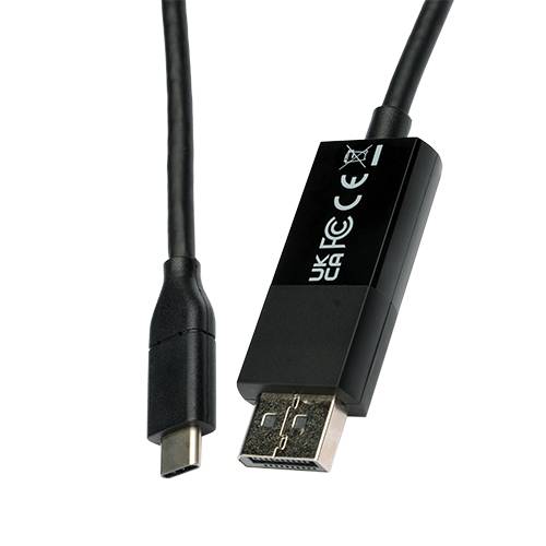 Rca Informatique - image du produit : USB-C TO DISPLAYPORT CABLE 2M VID DATA CABLE 21.6GBPS 4KOUTPUT