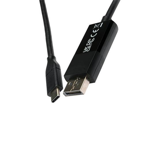 Rca Informatique - image du produit : USB-C TO DISPLAYPORT CABLE 2M VID DATA CABLE 21.6GBPS 4KOUTPUT