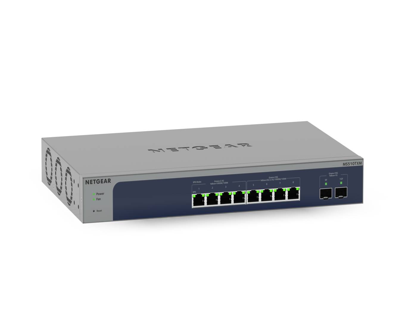 Rca Informatique - Image du produit : MS510TXM 8-PORT SWITCH + 2XSFP+ MULTI-GIGABIT/10G SMART MANAGED