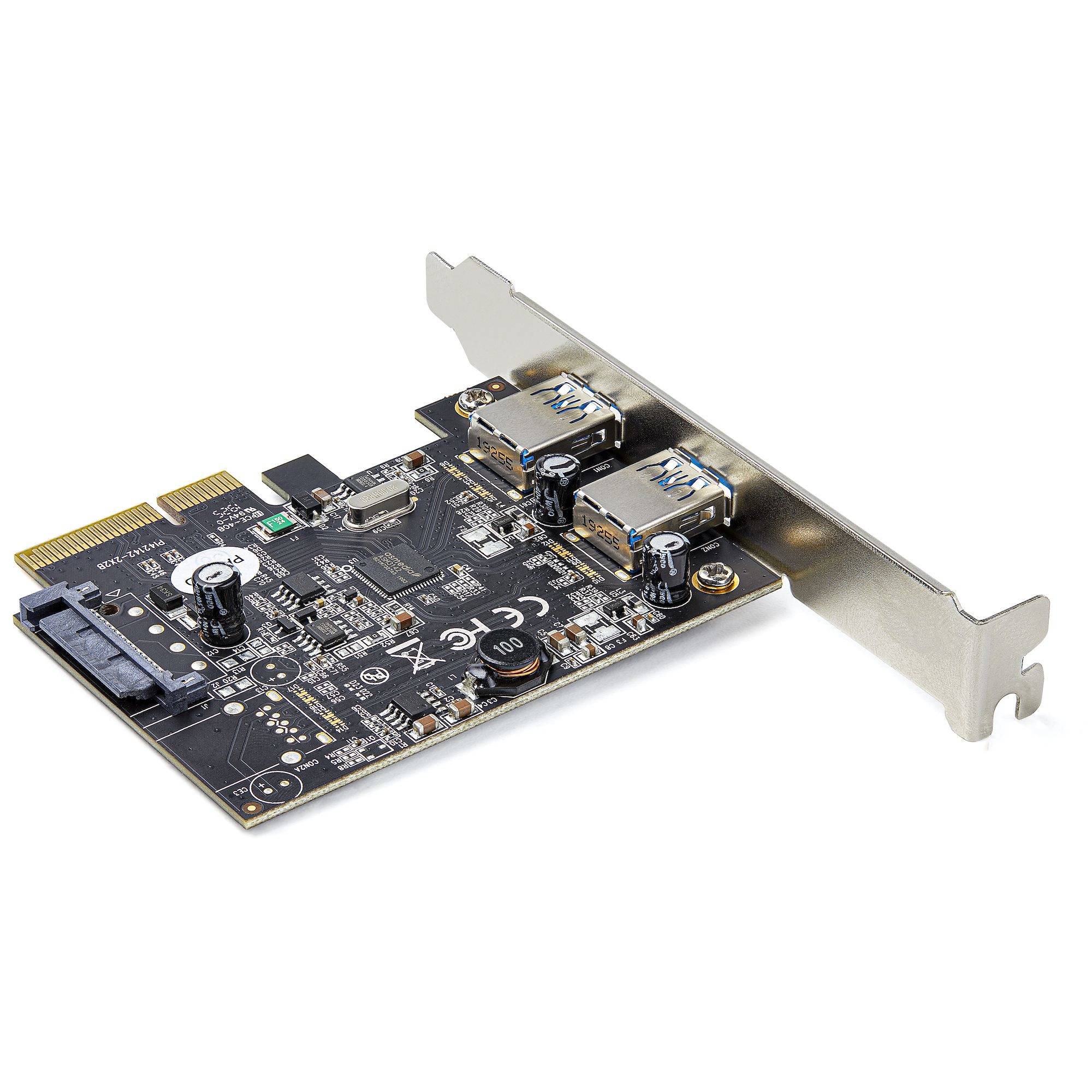 Rca Informatique - image du produit : USB 3.2 GEN 2 PCIE CARD - USB TYPE-A 10GBPS PCI EXPRESS X2