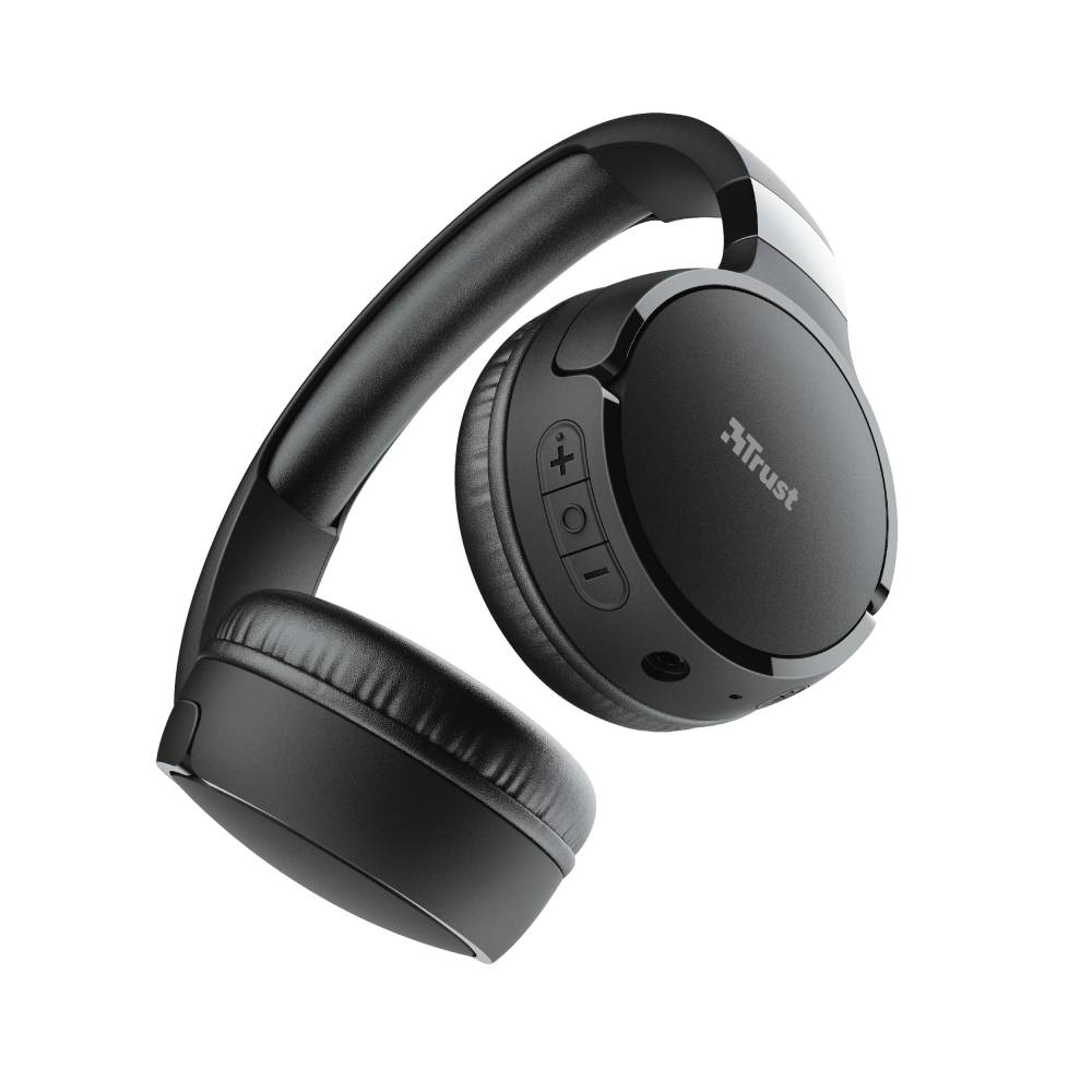 Rca Informatique - image du produit : ZENA WIRELESS HEADPHONES BLACK BQ 12