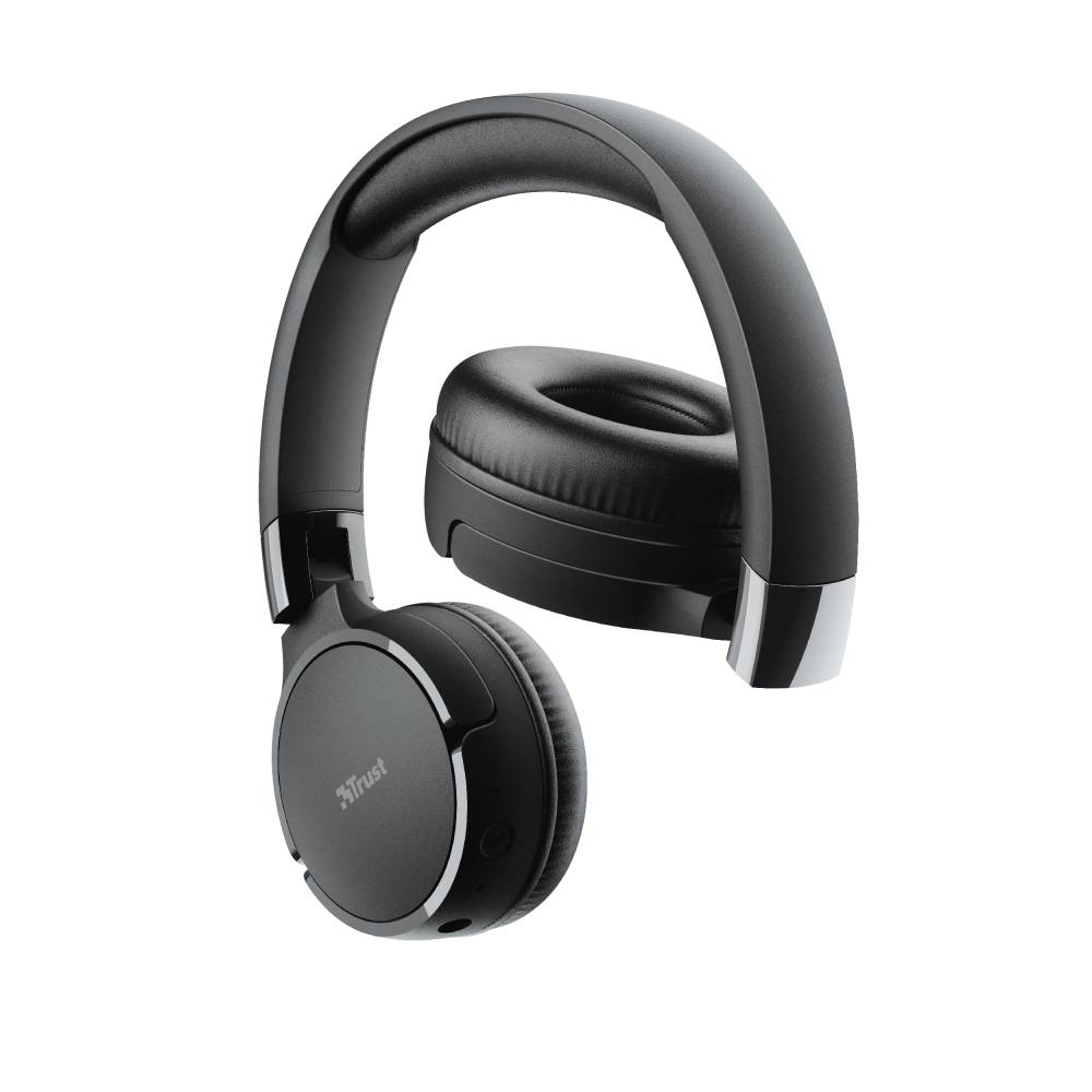 Rca Informatique - image du produit : ZENA WIRELESS HEADPHONES BLACK BQ 12