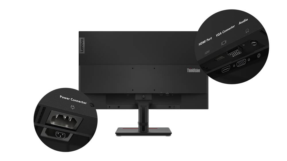 Rca Informatique - image du produit : THINKVISION S27I-20 FHD 1000:1 27IN IPS MONITOR 4 MS VGA + HDM