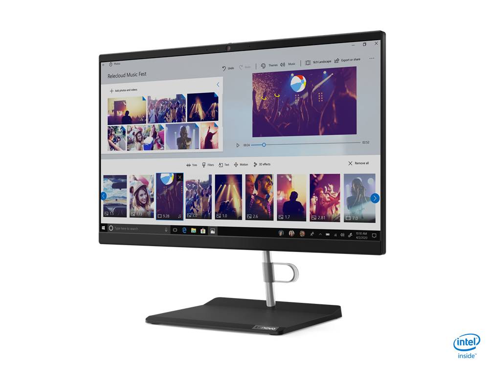 Rca Informatique - image du produit : THINKCENTRE V50A I3-10100T 1TB HD 8GB 23.8IN NOOD W10P