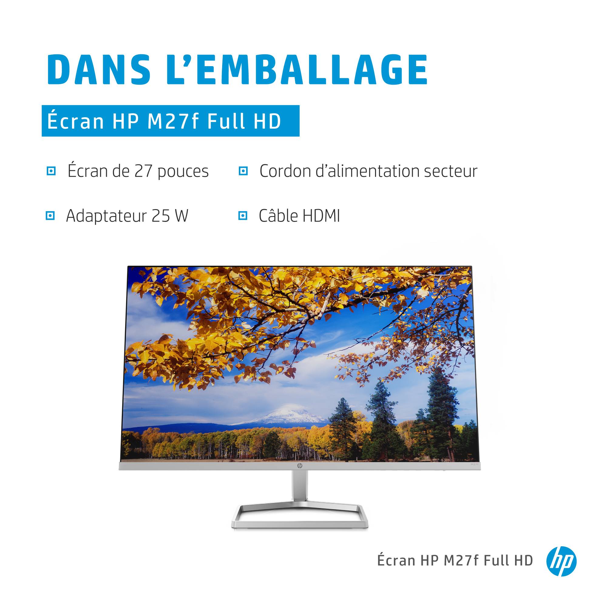 Rca Informatique - image du produit : HP M27F DISPLAY IPS LED AG 1920 X 1080 AMD FREESYNC