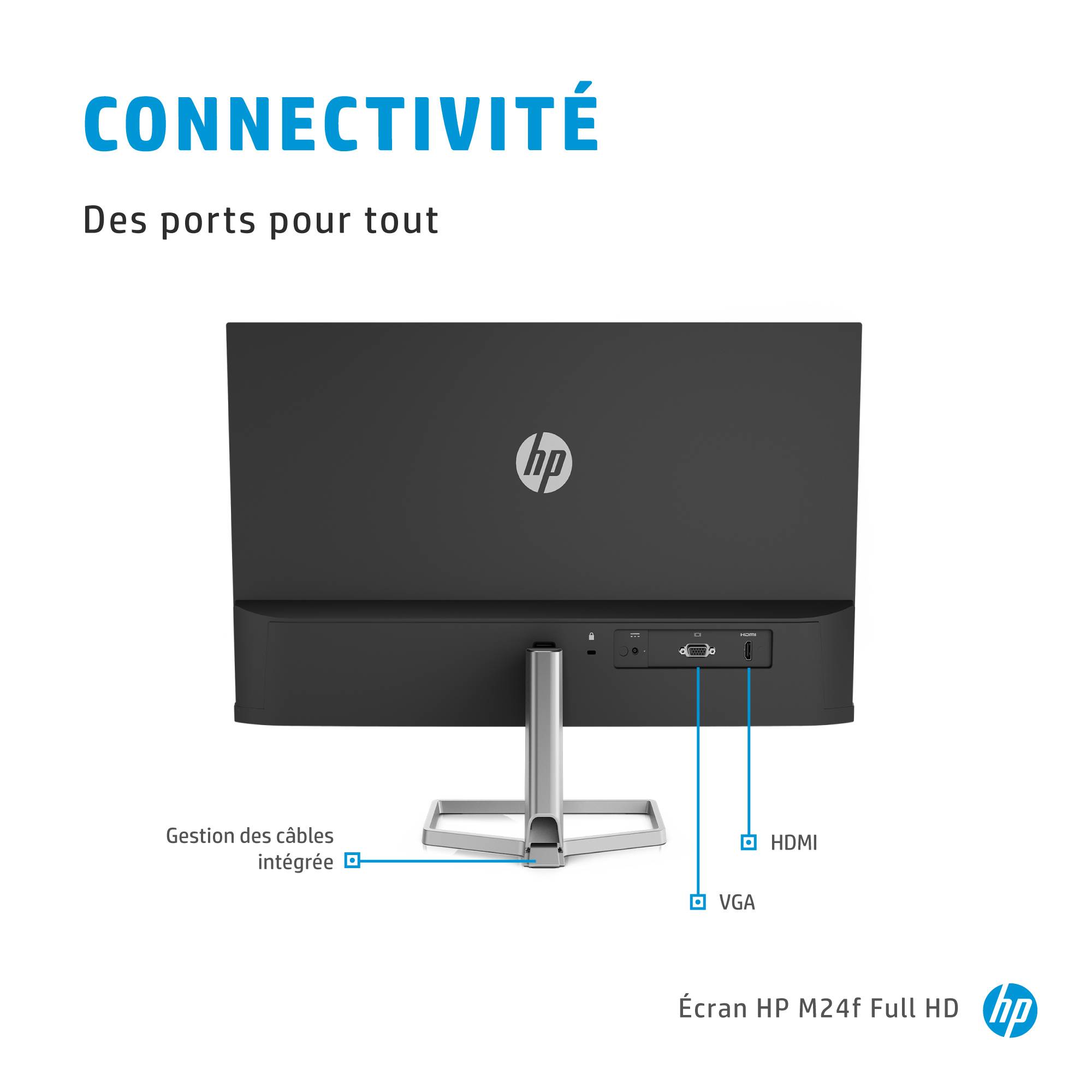 Rca Informatique - image du produit : HP M24F FHD MONITOR 2D9K0AA#ABB IPS 16:9 1000:1 5MS