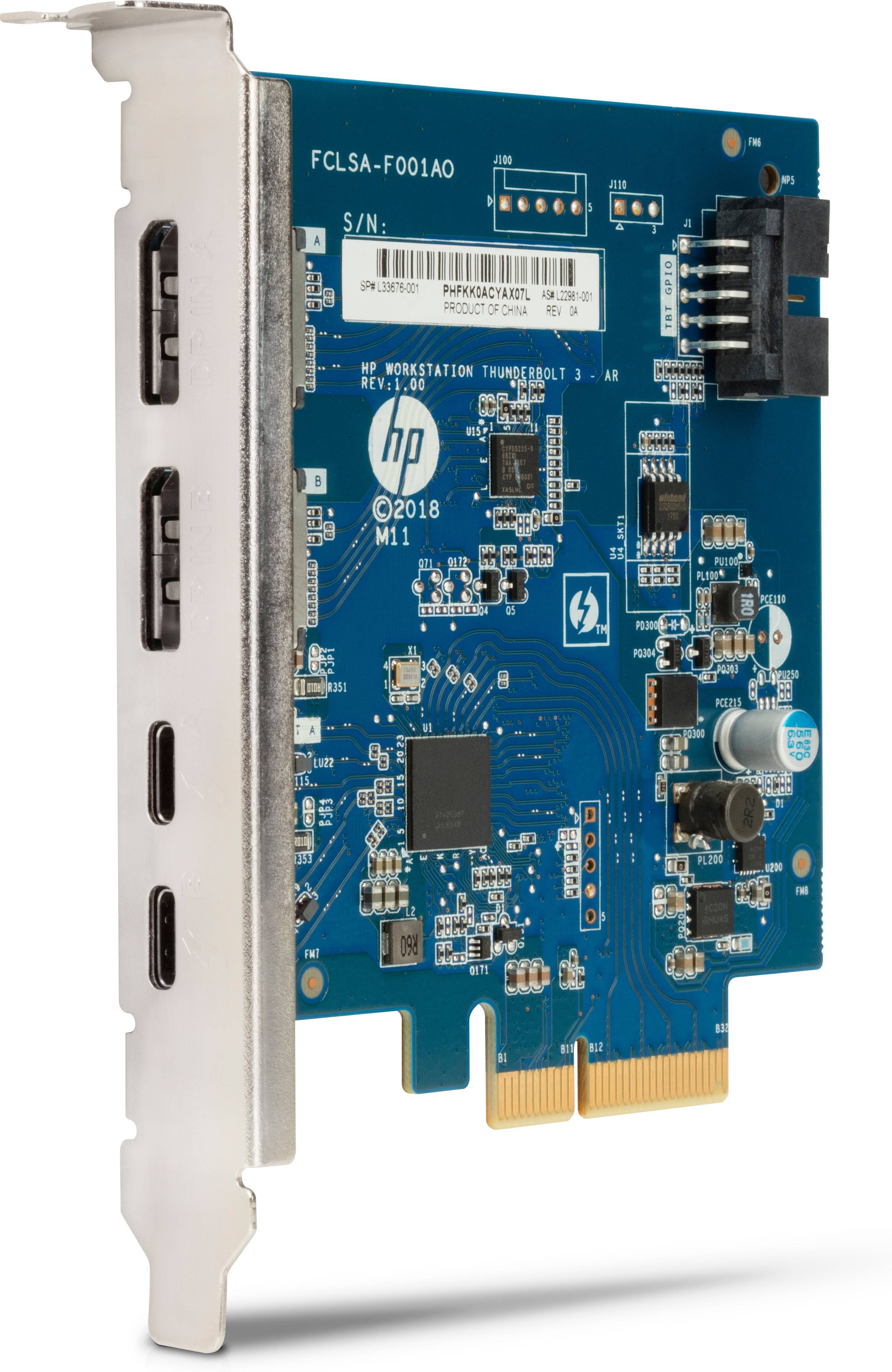 Rca Informatique - Image du produit : HP THUNDERBOLT 3.0 PCIE CARD F/Z2 TWR