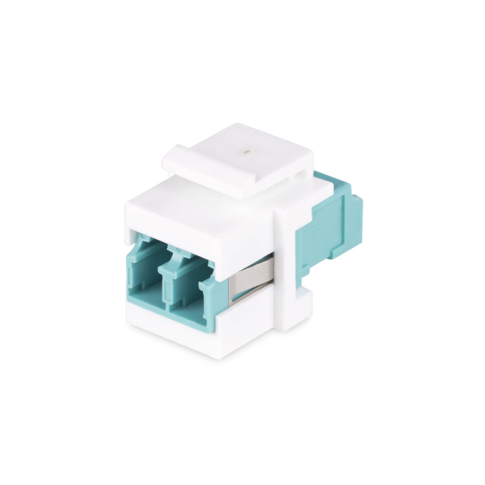 Rca Informatique - image du produit : LC TO LC COUPLER KEYSTONE JACK LC/LC FIBER KEYSTONE COUPLER