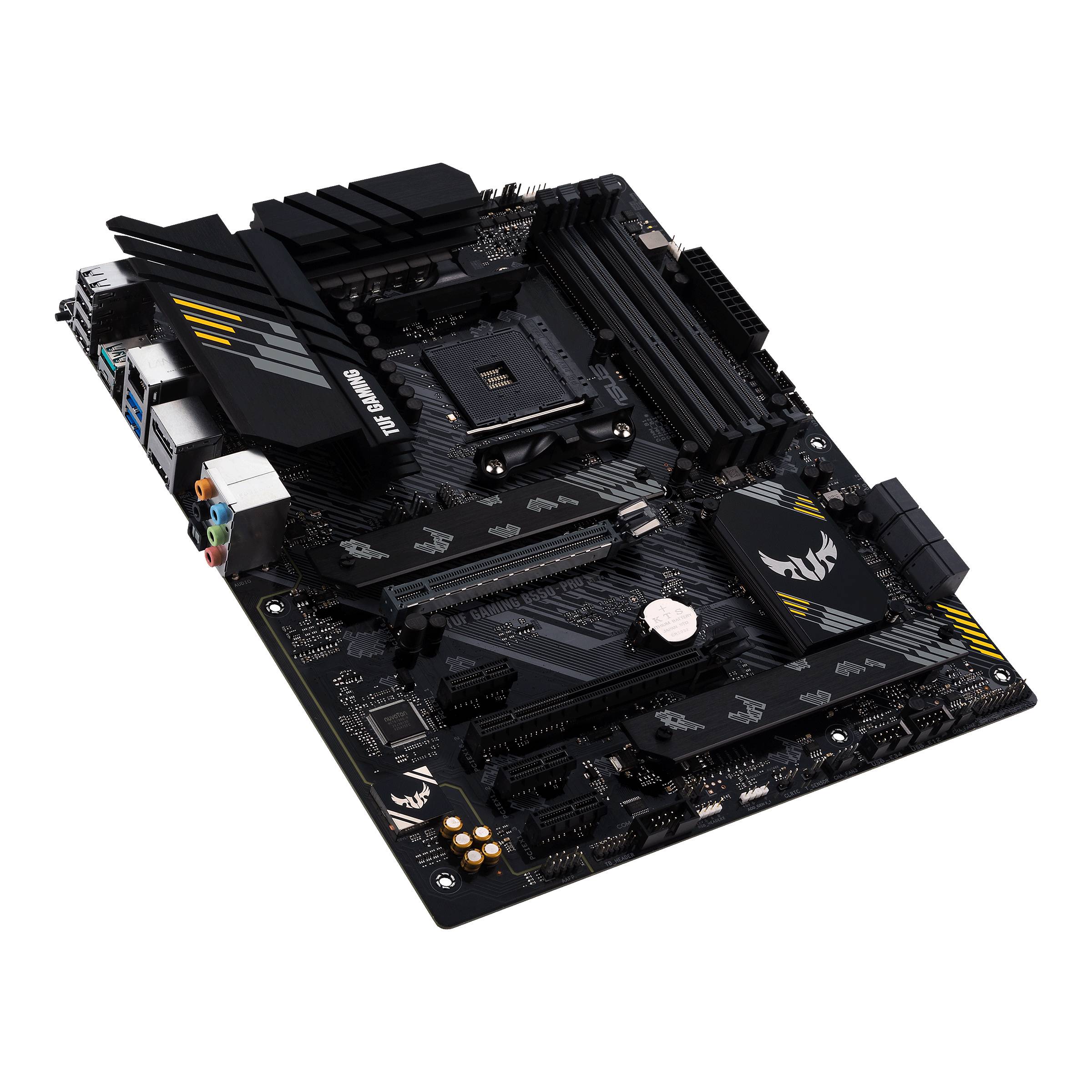 Rca Informatique - image du produit : TUF GAMING B550-PRO ATX+2GLN+U3.2+M2 SATA6+4XDDR4