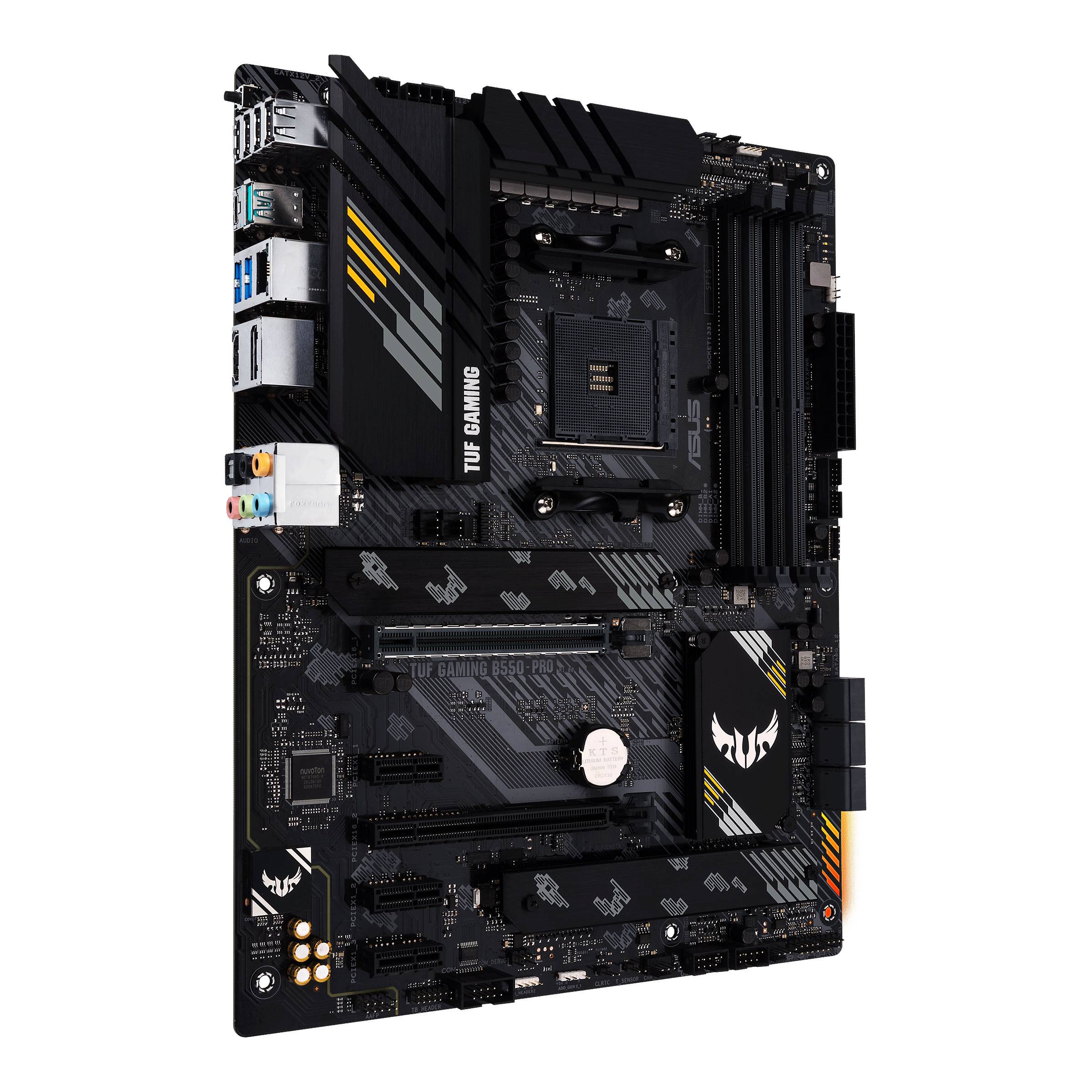 Rca Informatique - image du produit : TUF GAMING B550-PRO ATX+2GLN+U3.2+M2 SATA6+4XDDR4