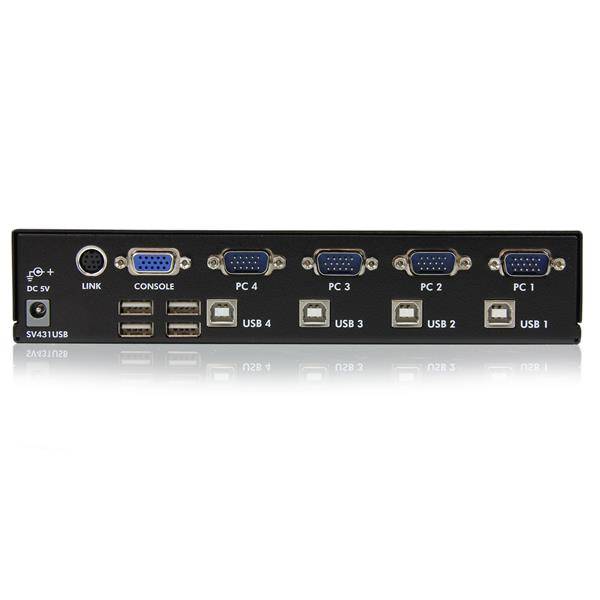 Rca Informatique - image du produit : COMMUTATEUR KVM USB 4 PORTS