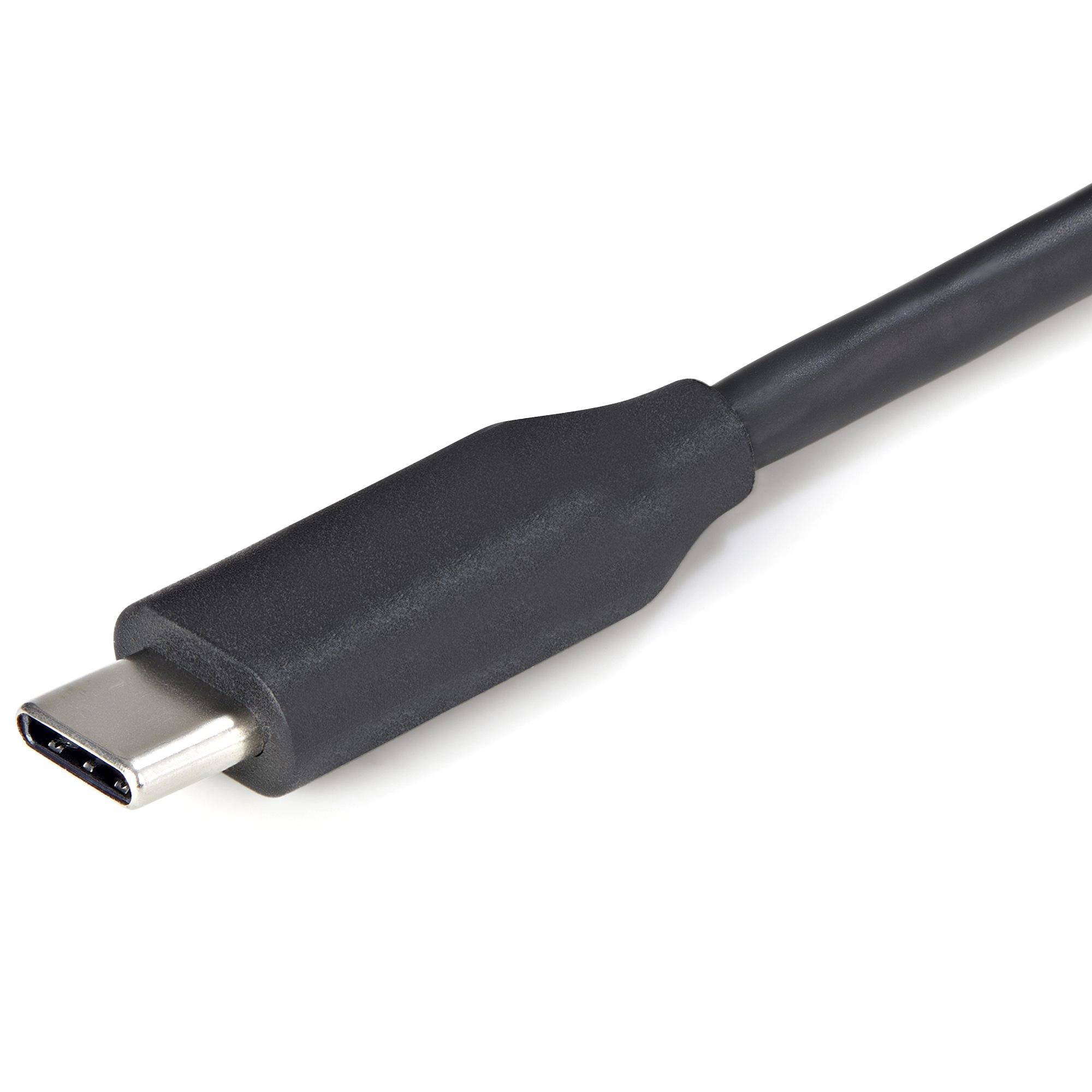Rca Informatique - image du produit : 4 PORT USB-C HUB - 4X USB TYPE A (5GBPS USB 3.0) - 11IN CABLE