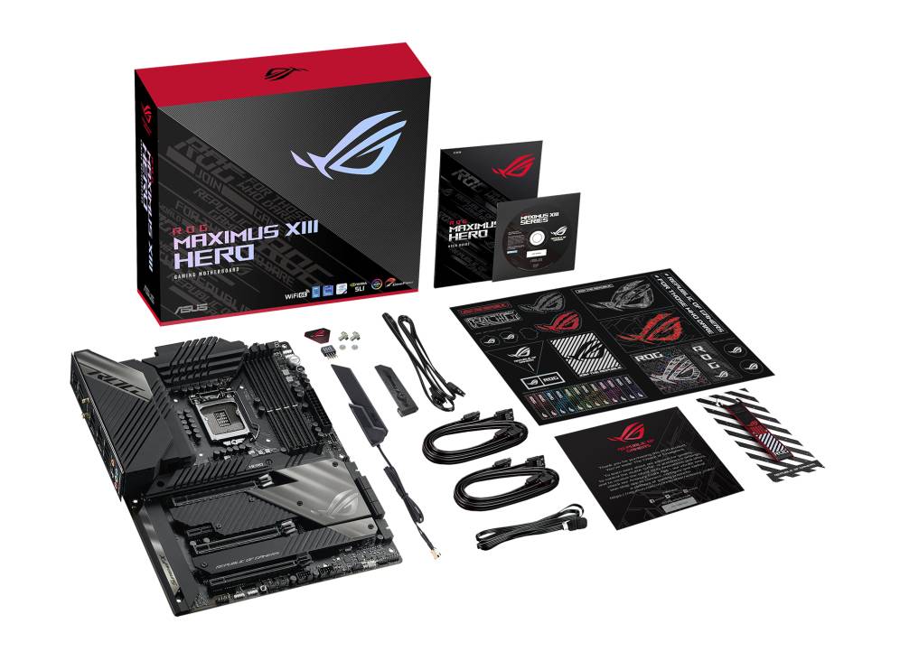 Rca Informatique - image du produit : ROG MAXIMUS XIII HERO ATX+GLN+U3.2+M2 SATA6+4XDDR4