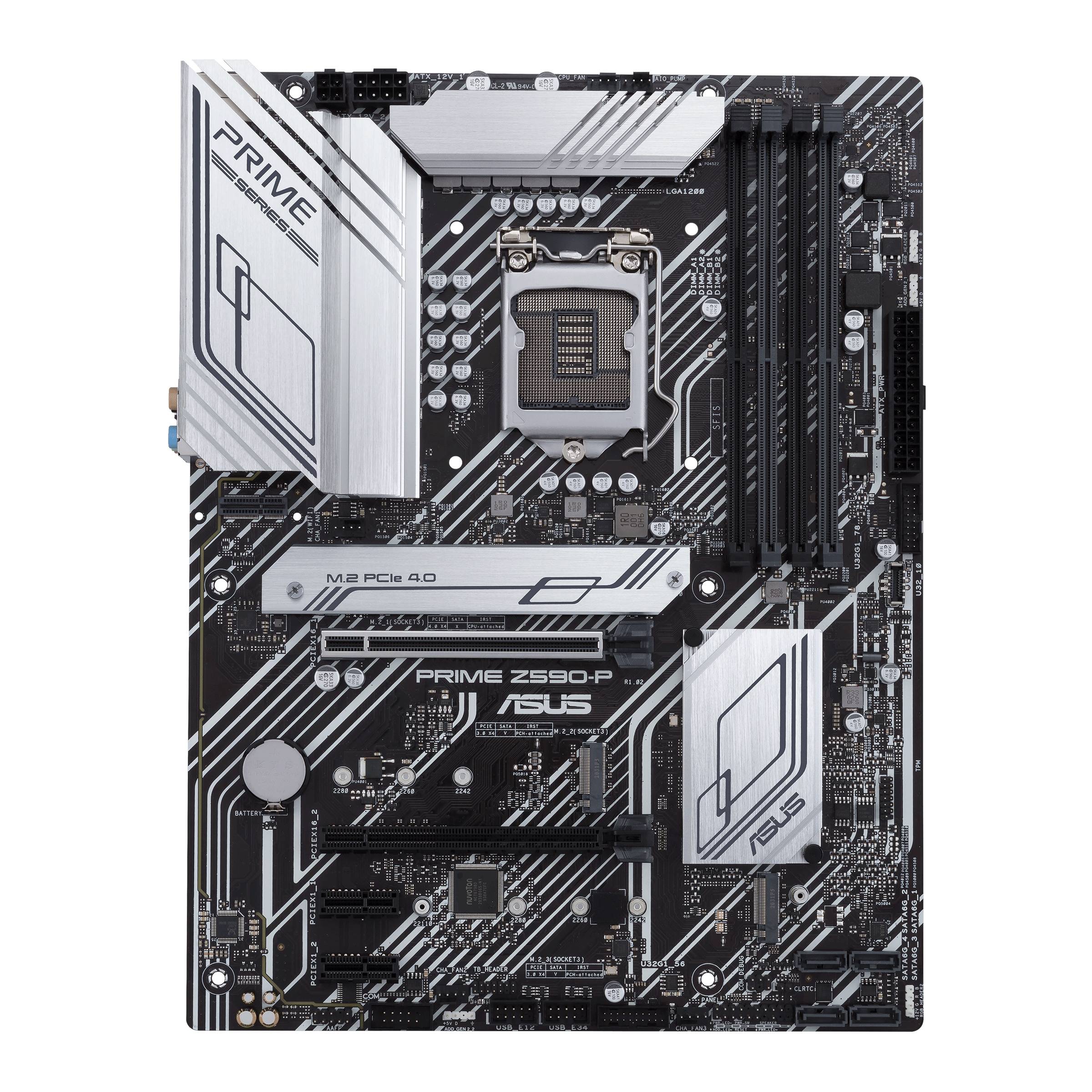 Rca Informatique - Image du produit : PRIME Z590-P ATX+GLN+U3.2+M2 SATA6+4XDDR4