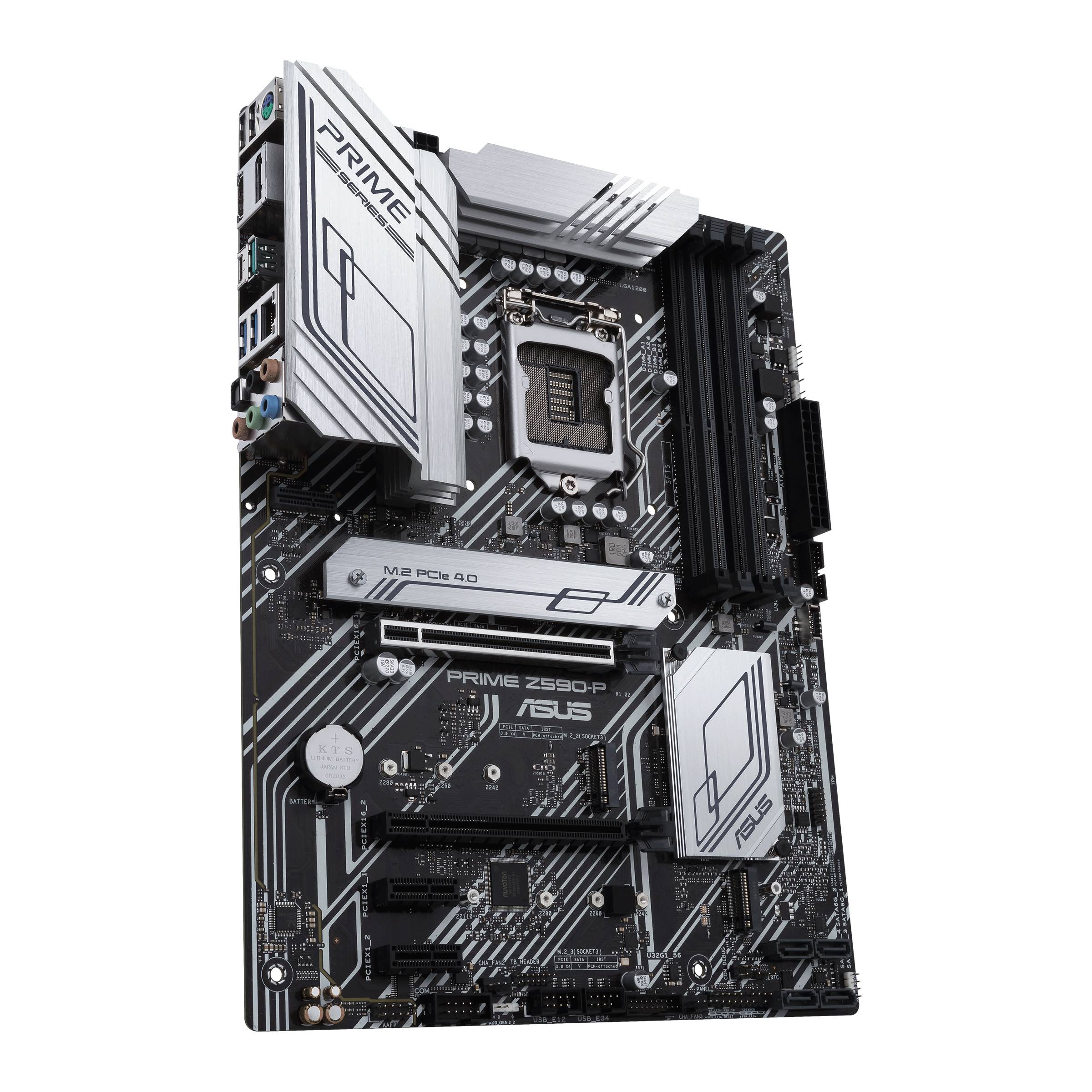 Rca Informatique - image du produit : PRIME Z590-P ATX+GLN+U3.2+M2 SATA6+4XDDR4