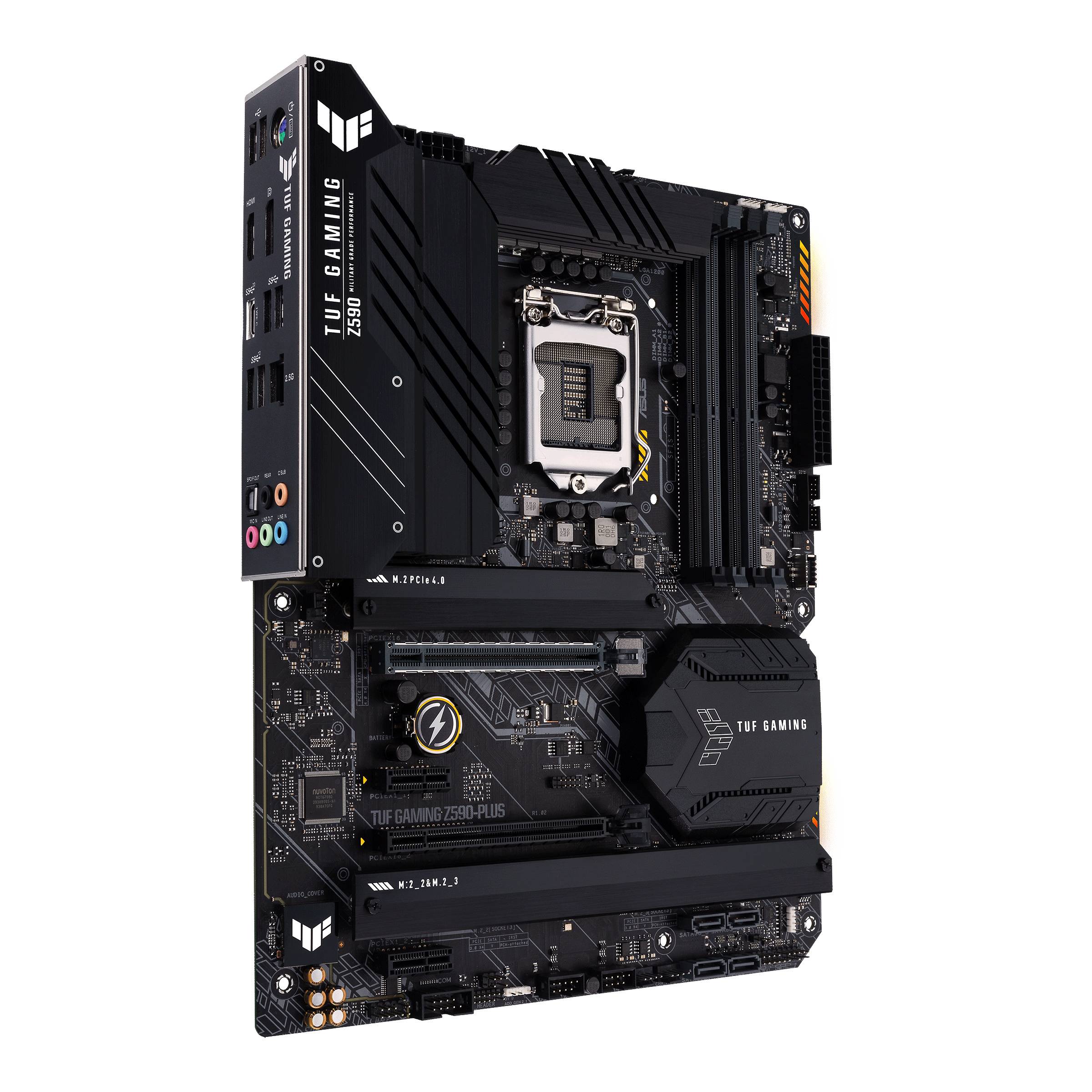 Rca Informatique - image du produit : TUF GAMING Z590-PLUS ATX+GLN+U3.2+M2 SATA6+4XDDR4