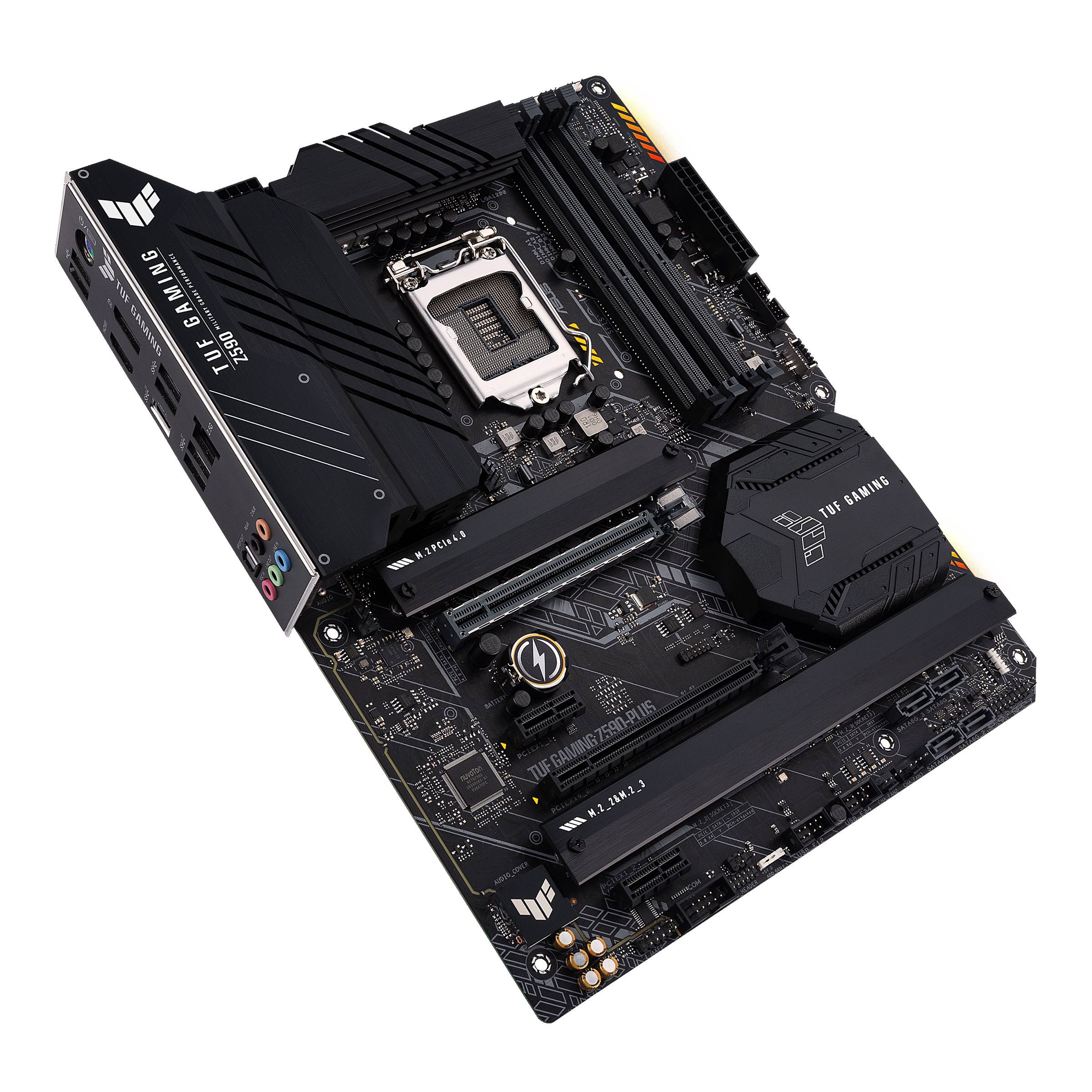 Rca Informatique - image du produit : TUF GAMING Z590-PLUS ATX+GLN+U3.2+M2 SATA6+4XDDR4