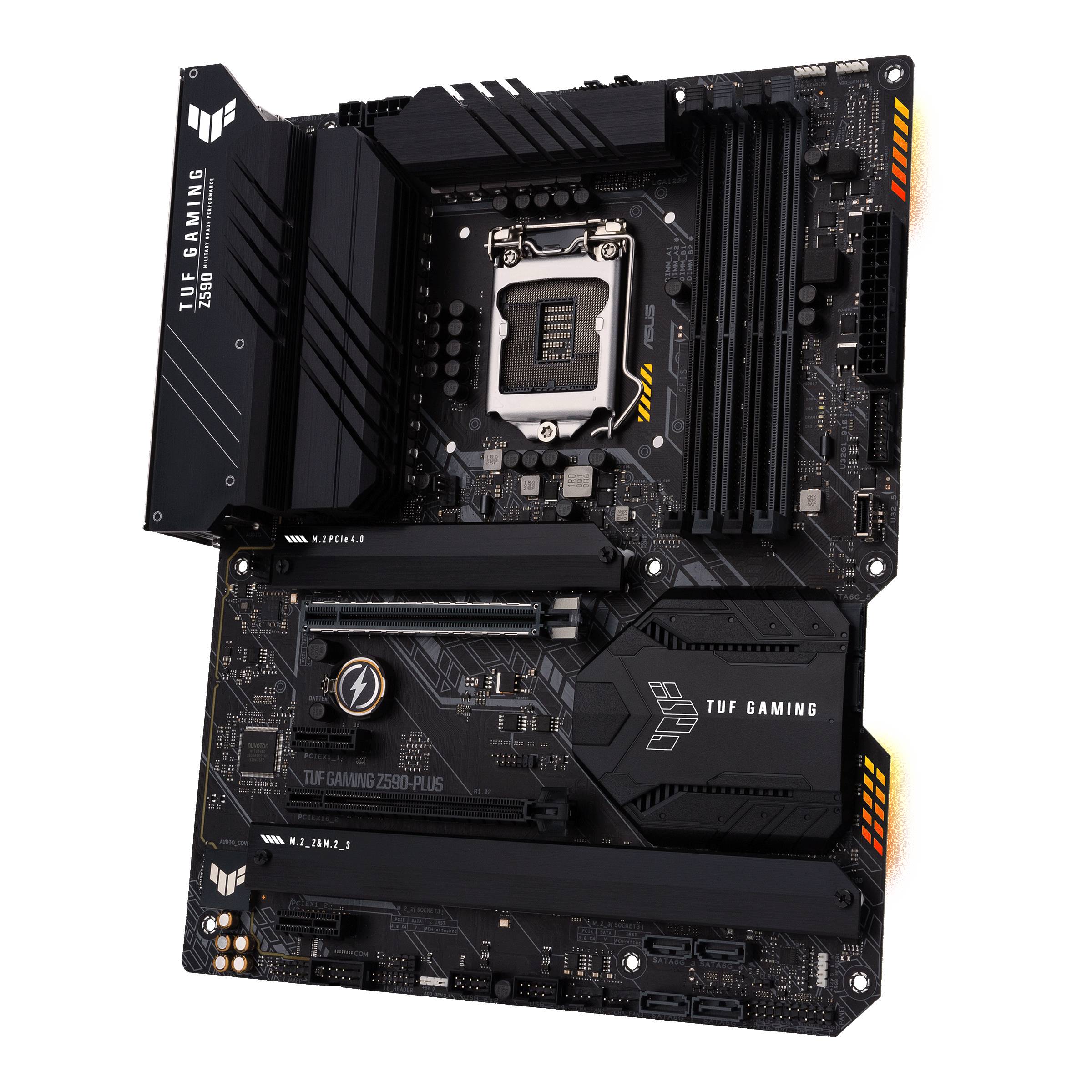 Rca Informatique - image du produit : TUF GAMING Z590-PLUS ATX+GLN+U3.2+M2 SATA6+4XDDR4