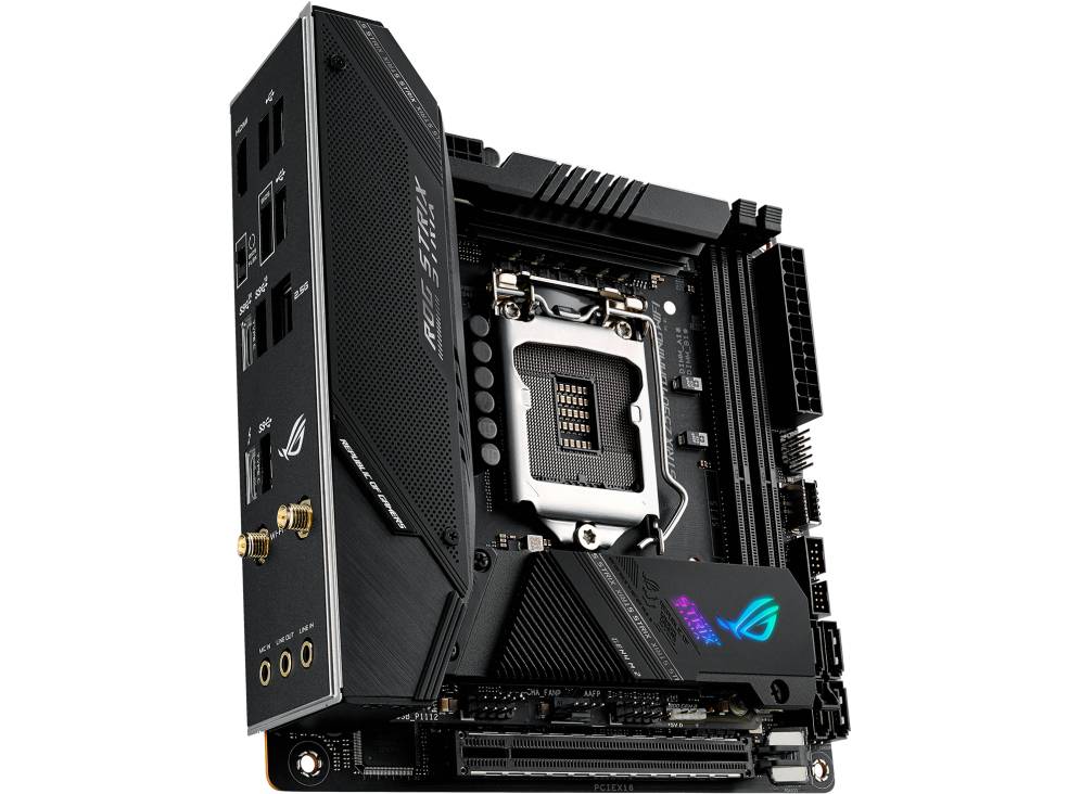 Rca Informatique - image du produit : ROG STRIX Z590-I GAMING WIFI ATX+GLN+U3.2+M2 SATA6+4XDDR4