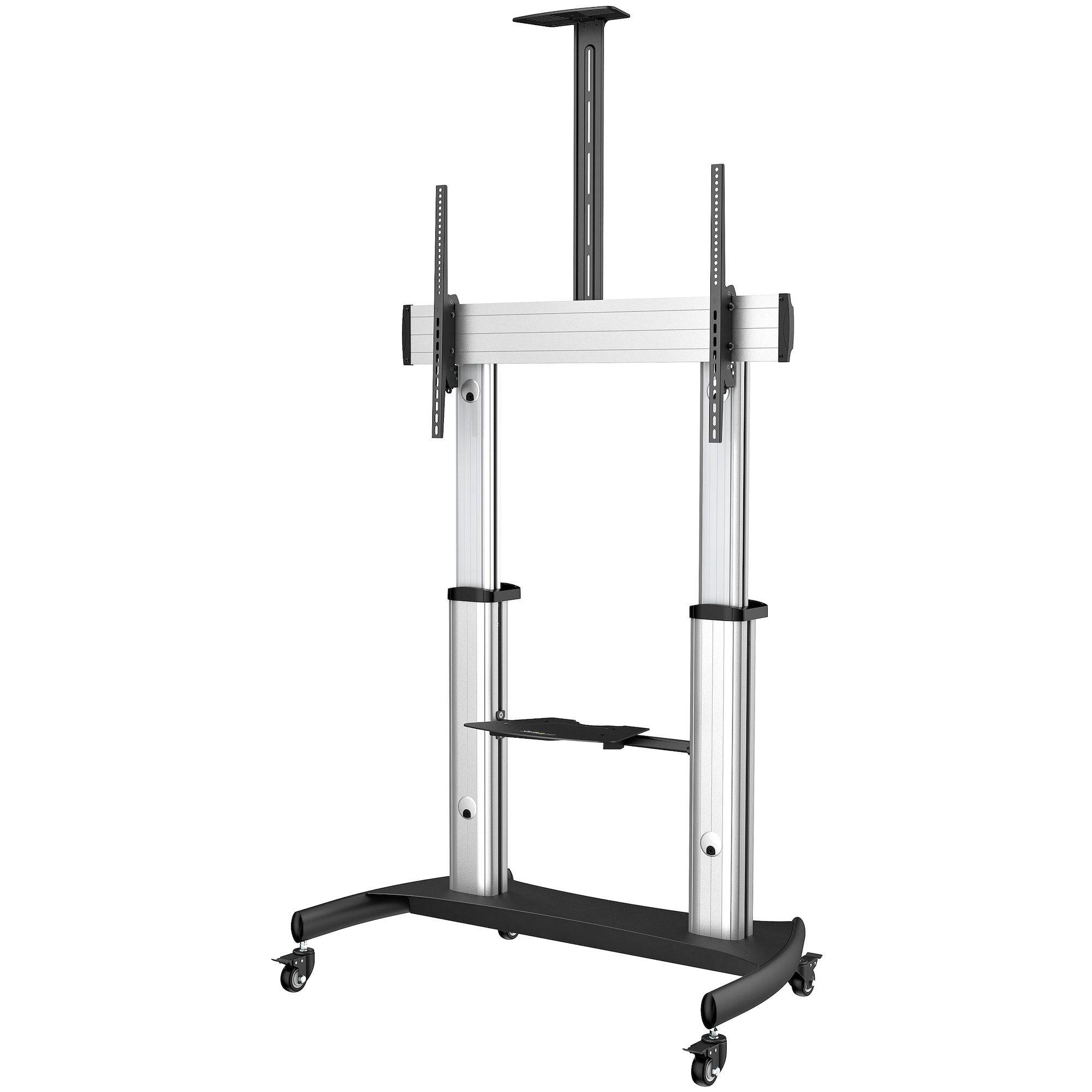 Rca Informatique - Image du produit : MOBILE TV CART - 60 TO 100IN TVS - HEIGHT ADJUSTABLE LOCKABLE