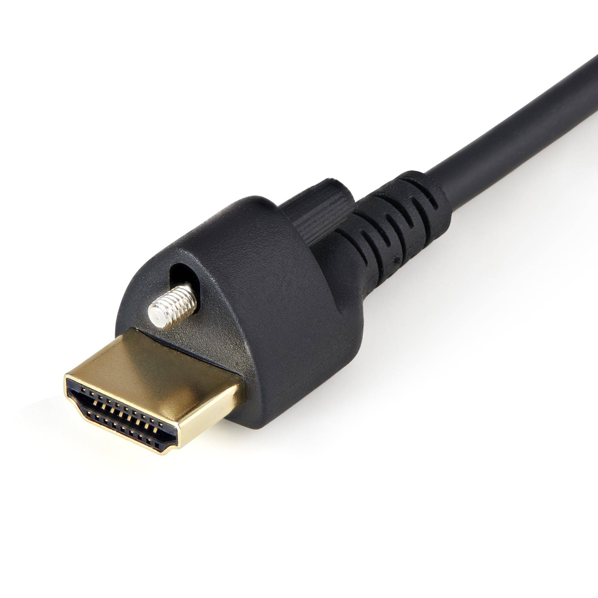 Rca Informatique - image du produit : 2 M HDMI 2.0 CABLE - TOP SCREW LOCK CONNECTOR