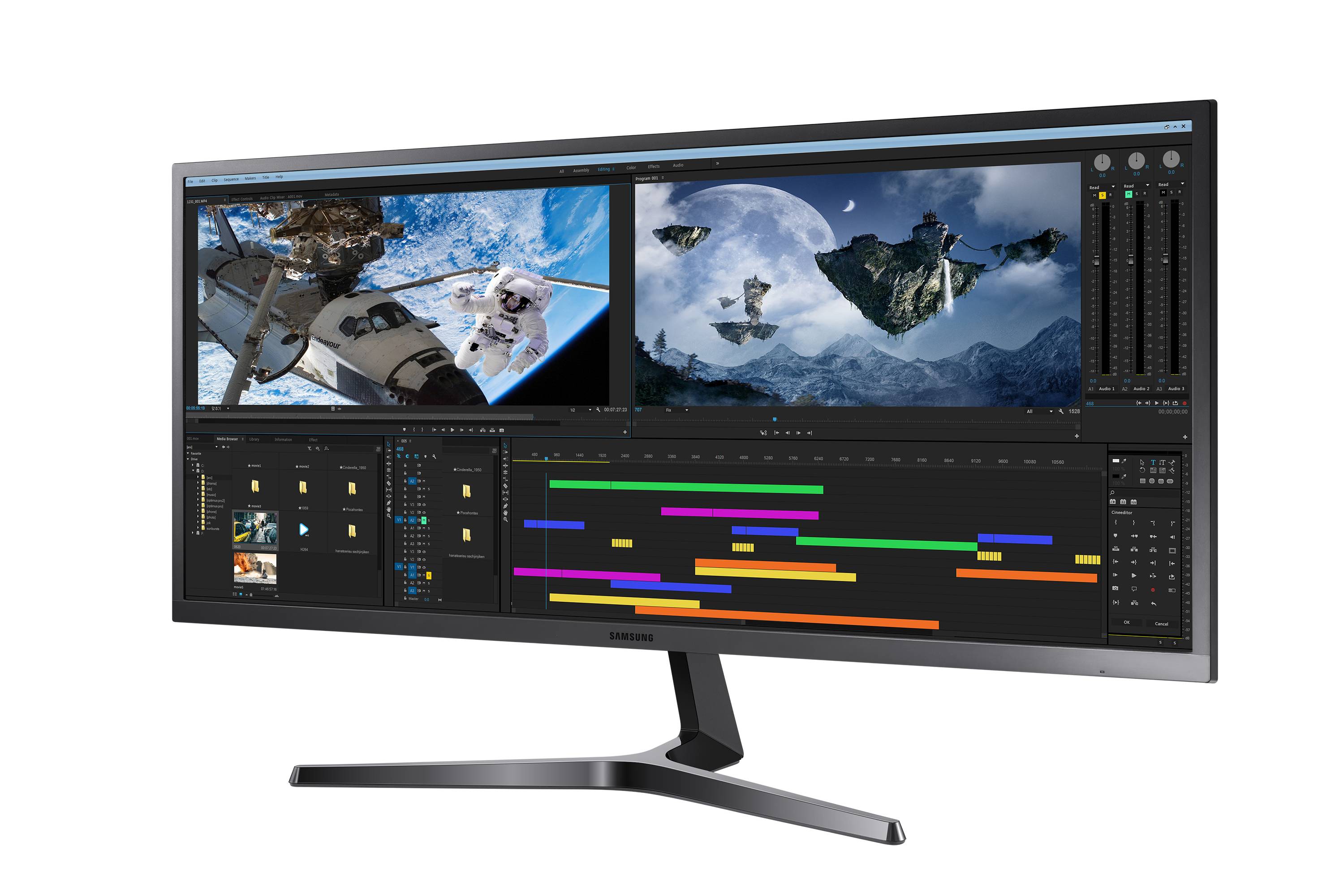 Rca Informatique - image du produit : 34IN 3440X1440 4K 21:9 4MS 75HZ S34J550WQU 300CDM2 DP HDMI IN