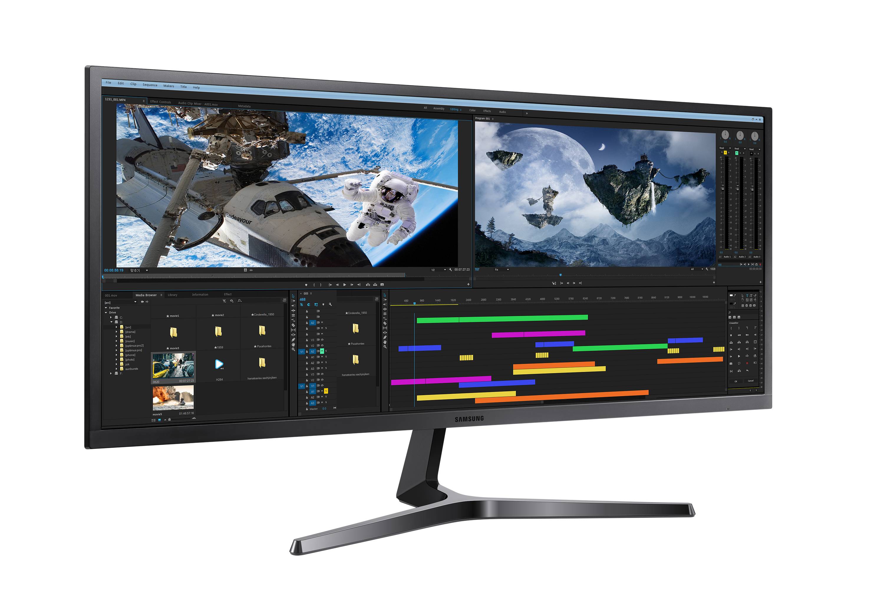 Rca Informatique - image du produit : 34IN 3440X1440 4K 21:9 4MS 75HZ S34J550WQU 300CDM2 DP HDMI IN