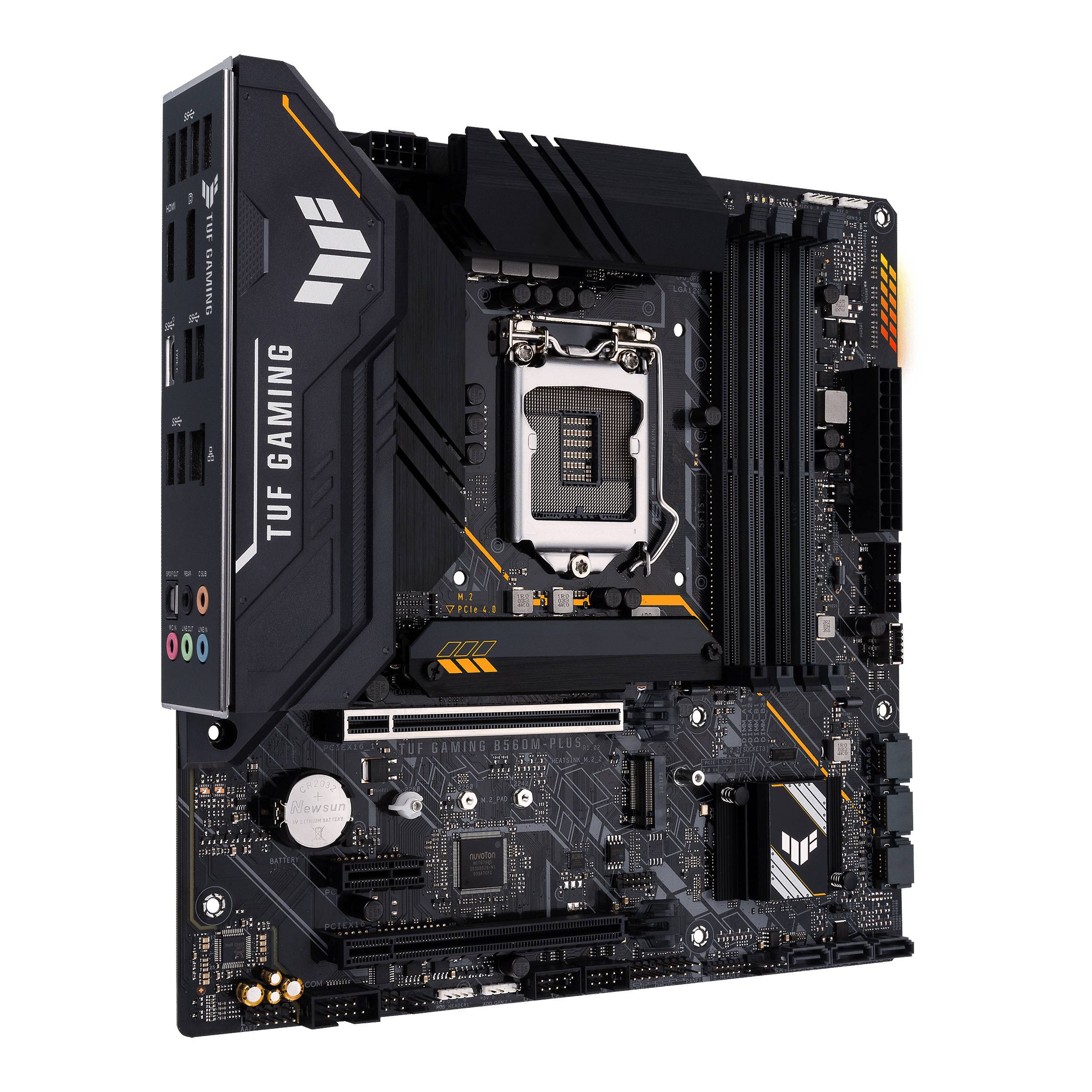 Rca Informatique - image du produit : TUF GAMING B560M-PLUS MATX+GLN+U3.2+M2 SATA6+4XDDR4