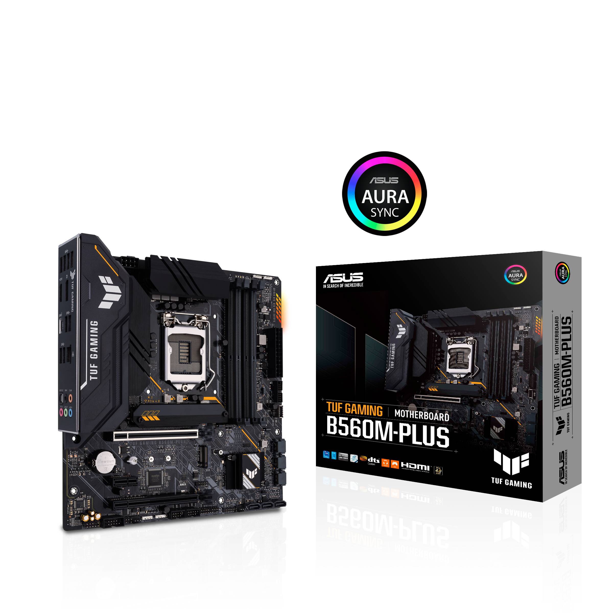 Rca Informatique - image du produit : TUF GAMING B560M-PLUS MATX+GLN+U3.2+M2 SATA6+4XDDR4