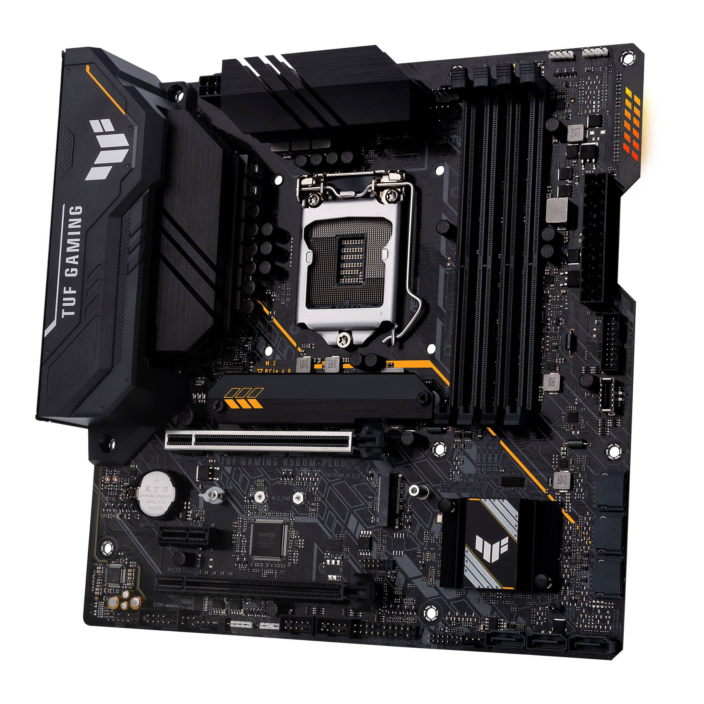 Rca Informatique - image du produit : TUF GAMING B560M-PLUS MATX+GLN+U3.2+M2 SATA6+4XDDR4