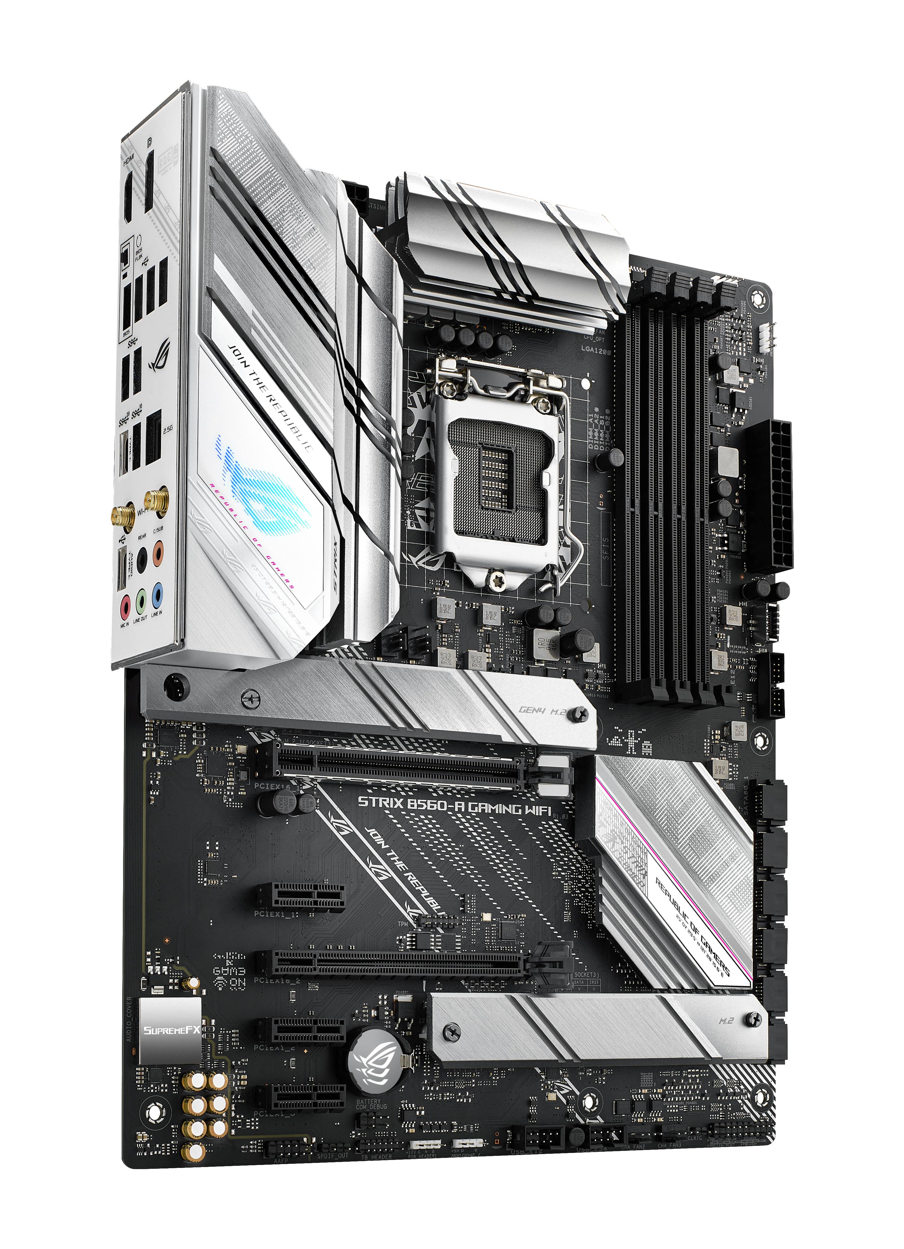 Rca Informatique - image du produit : ROG STRIX B560-A GAMING WIFI ATX+GLN+U3.2+M2 SATA6+4XDDR4