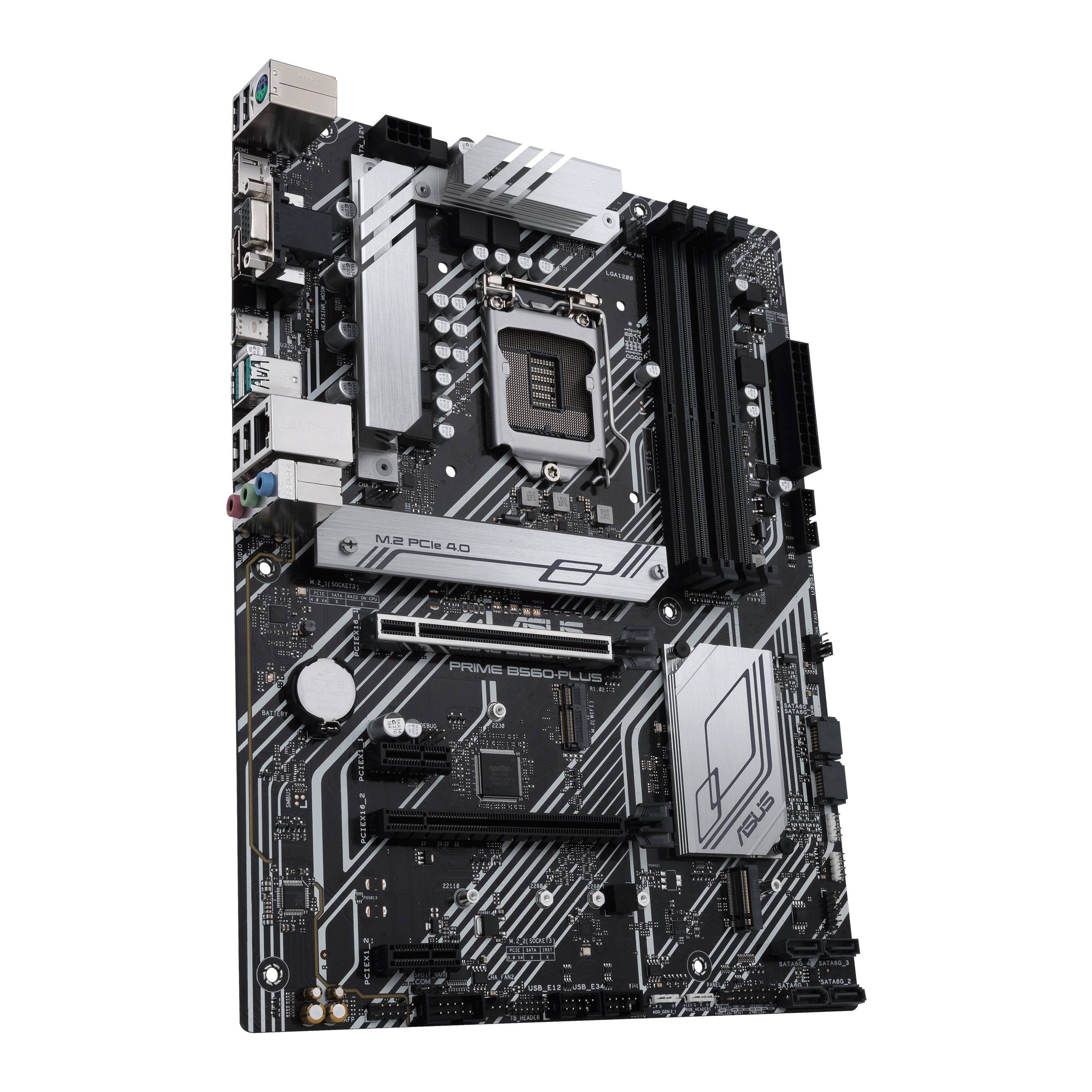 Rca Informatique - image du produit : PRIME B560-PLUS ATX +2GLN+U3.2+M2 SATA6+4XDDR4