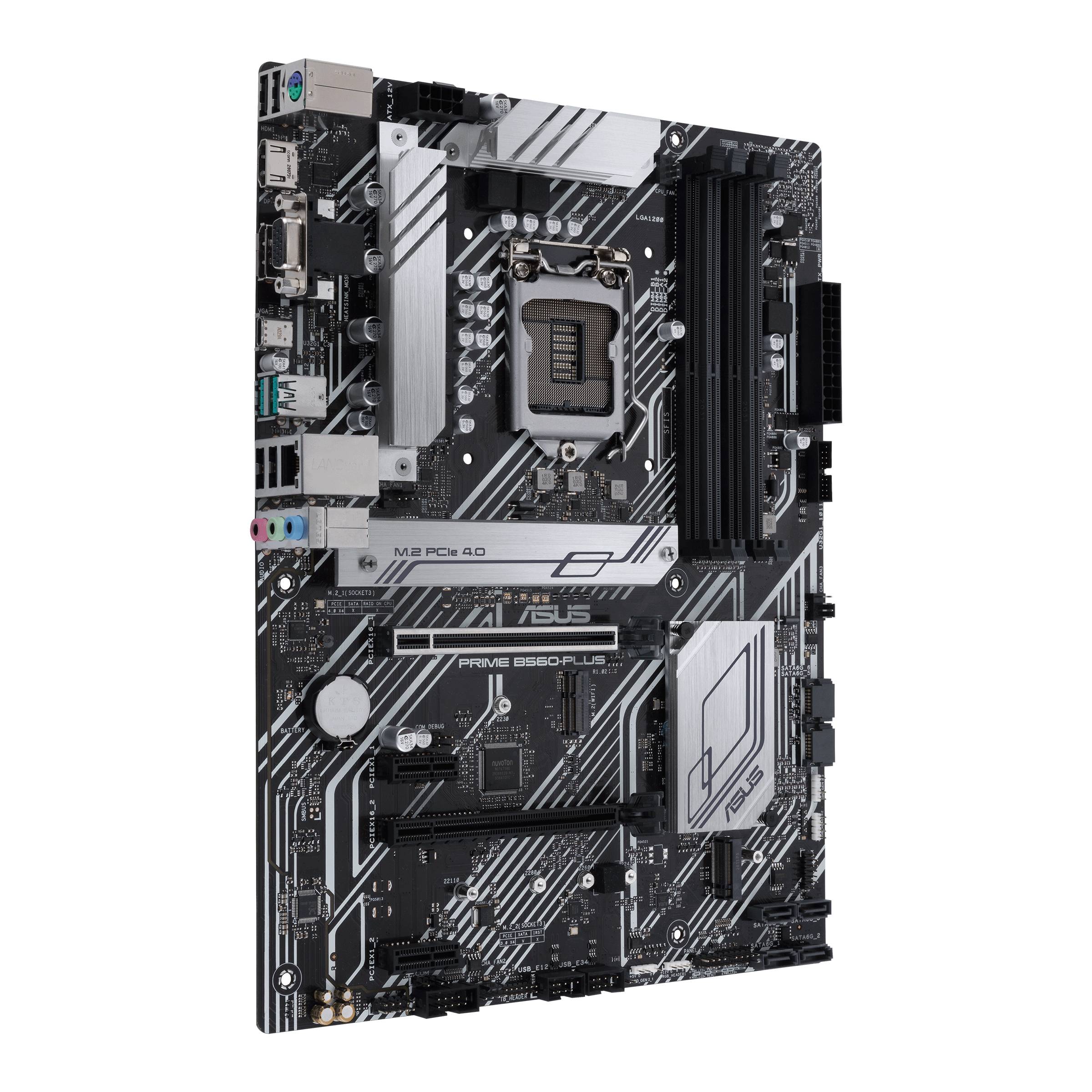 Rca Informatique - image du produit : PRIME B560-PLUS ATX +2GLN+U3.2+M2 SATA6+4XDDR4