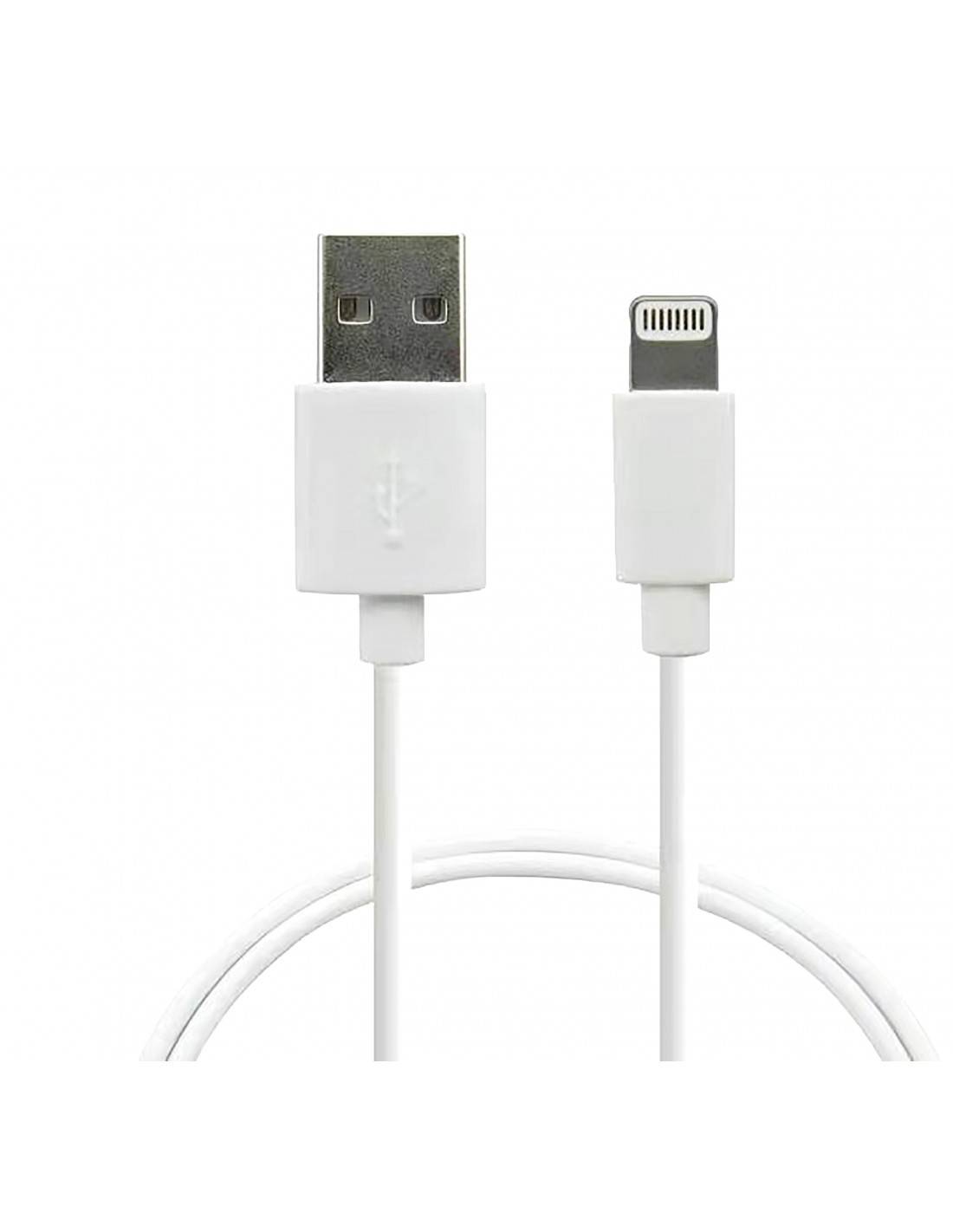 Rca Informatique - image du produit : USB-A TO LIGHTNING MFI WHITE CABLE 80CM