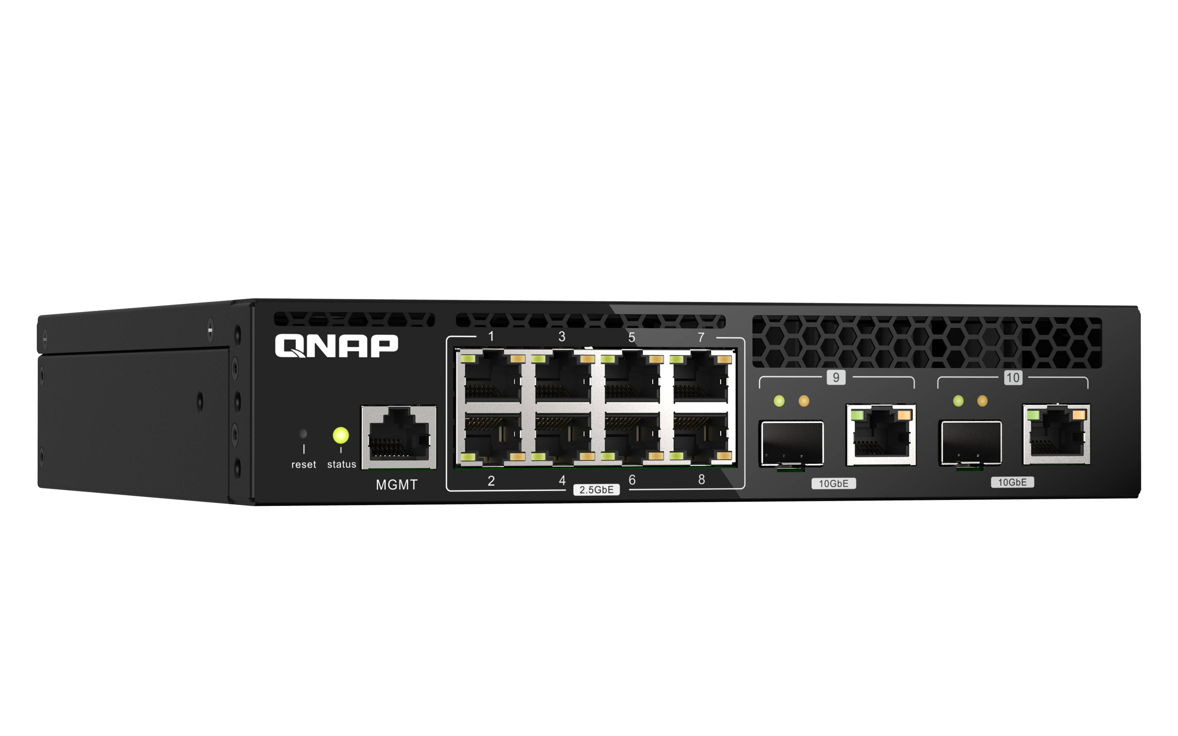 Rca Informatique - image du produit : QSW-M2108R-2C 8X2.5GBPS2X10GBPS SFP+/ NBASE-T WEBMANAG SWITCH RM