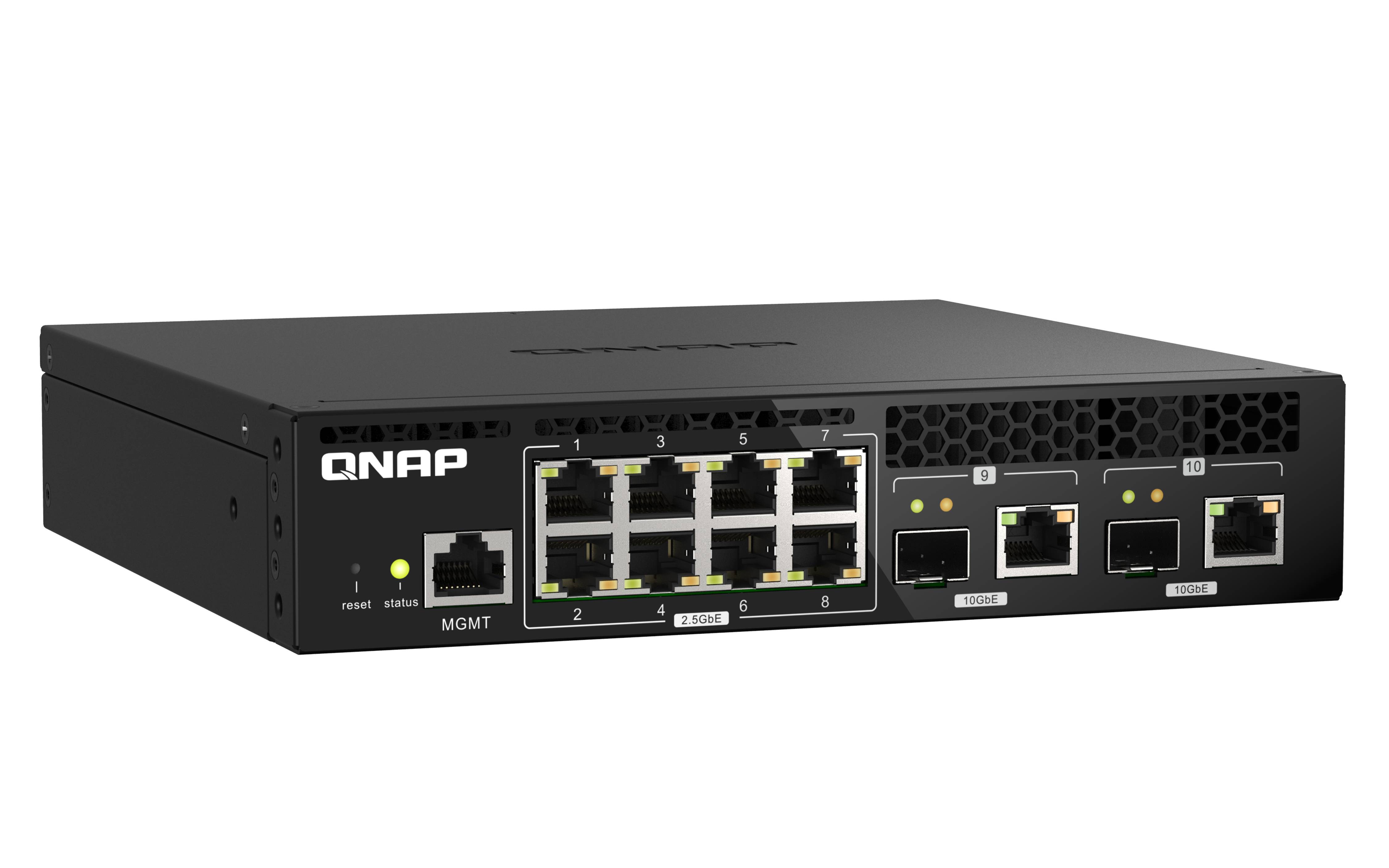 Rca Informatique - image du produit : QSW-M2108R-2C 8X2.5GBPS2X10GBPS SFP+/ NBASE-T WEBMANAG SWITCH RM