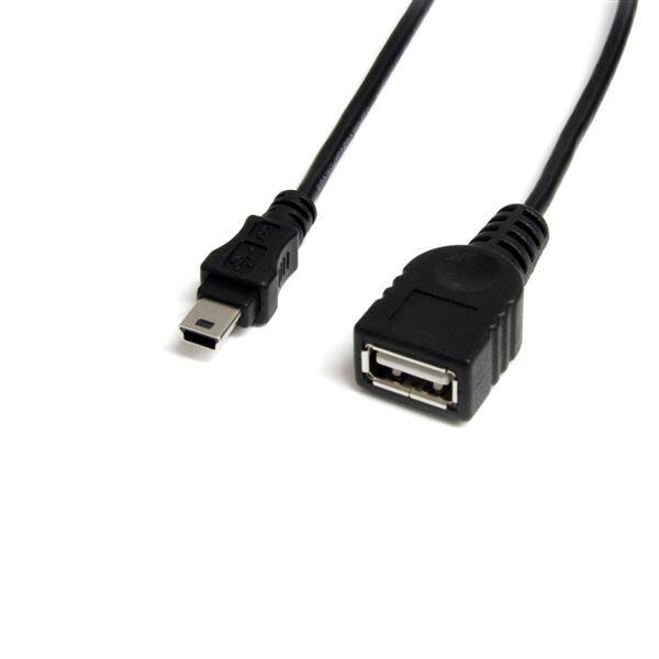 Rca Informatique - Image du produit : CABLE MINI USB 2.0 DE 03 M - USB A VERS MINI USB