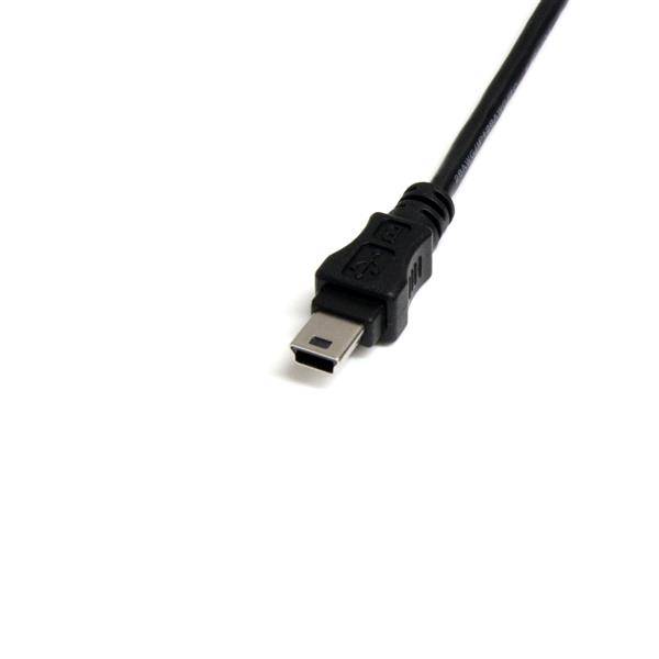 Rca Informatique - image du produit : CABLE MINI USB 2.0 DE 03 M - USB A VERS MINI USB