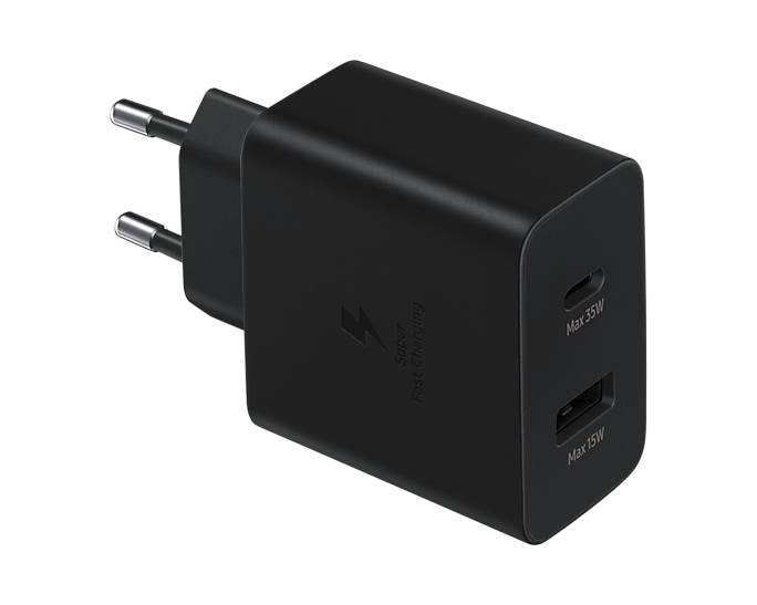 Rca Informatique - Image du produit : FAST DUO 35W MAINS CHARGER USB TYPE C/USB TYPE A PORTS