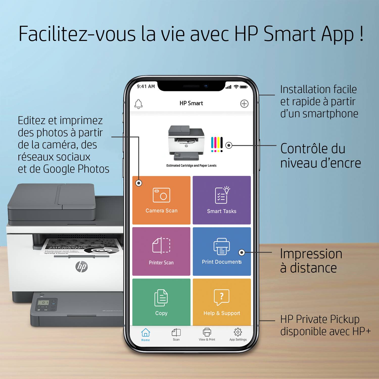 Rca Informatique - image du produit : HP LASERJET MFP M234SDWE 1200DPI 28PPM USB PRNT FAX/WIFI