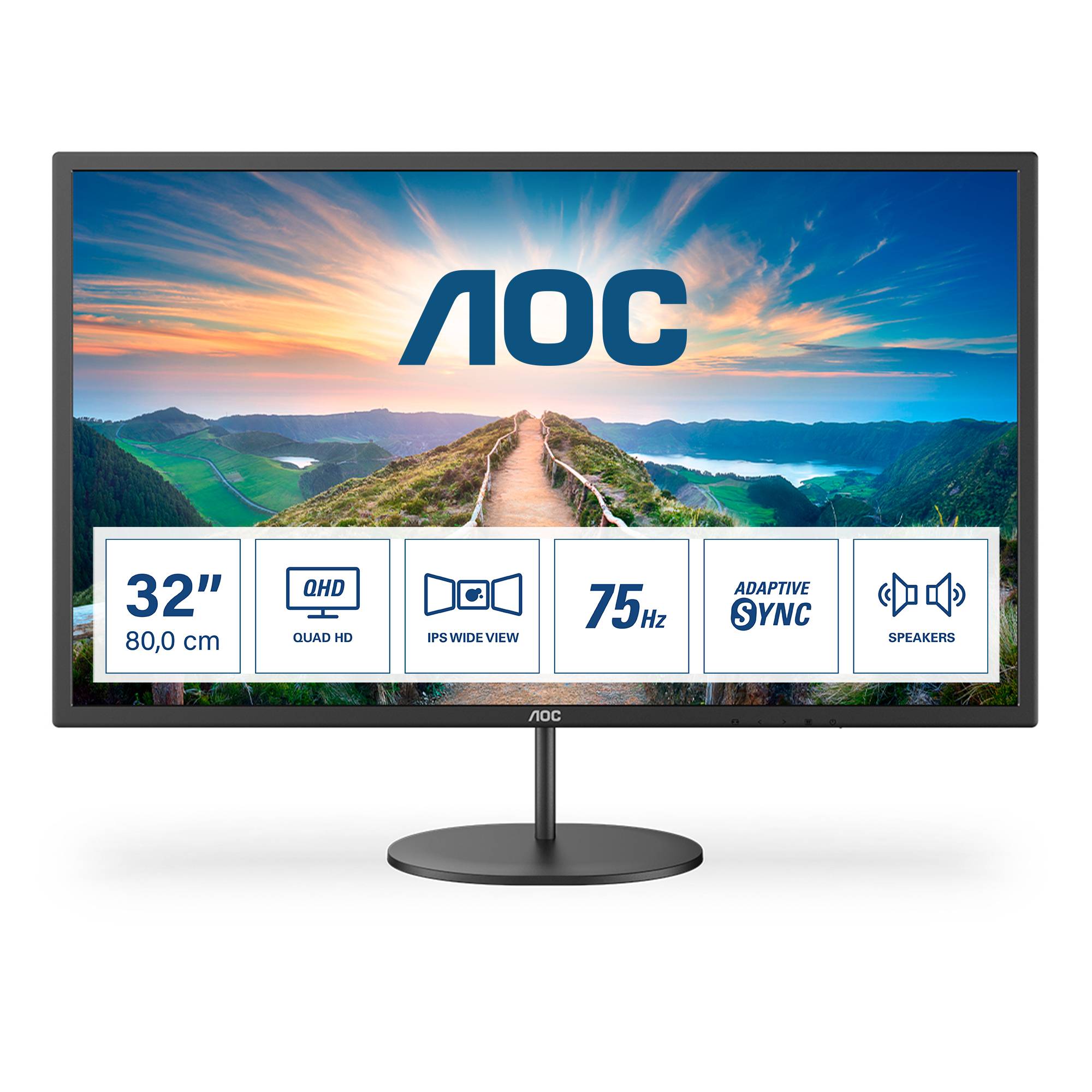 Rca Informatique - Image du produit : Q32V4 31.5IN IPS QHD 250CD/4MS/HDMI/DP